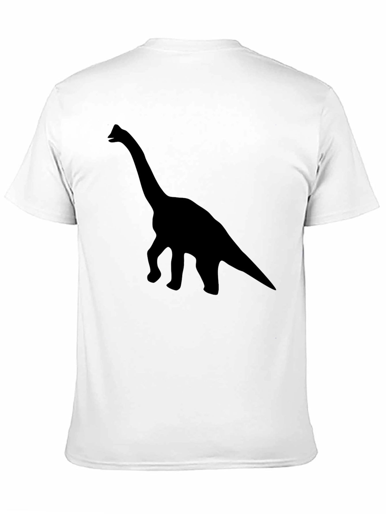Black Dinosaur Silhouette T-Shirt