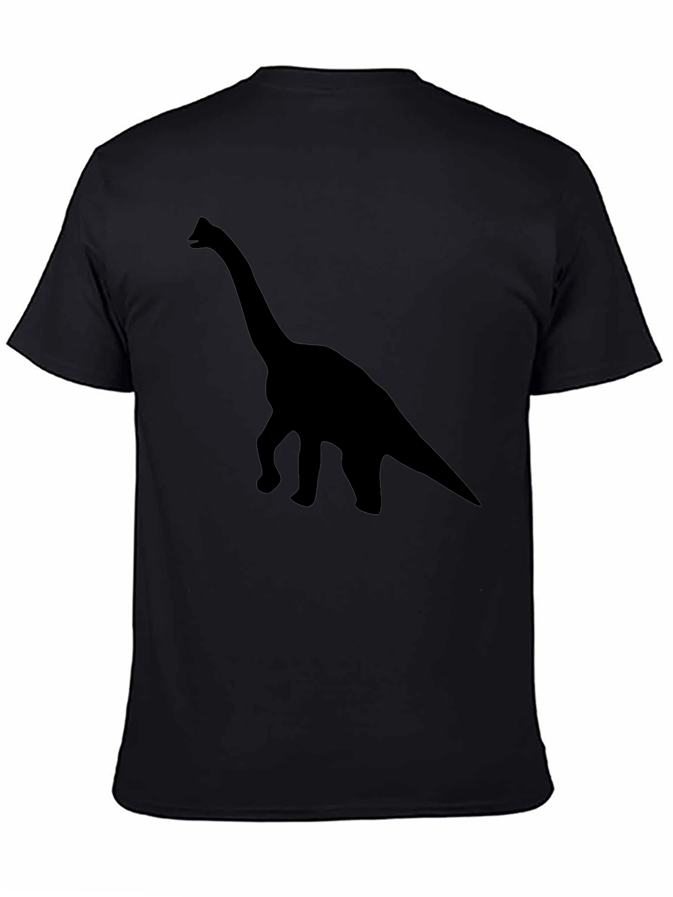 Black Dinosaur Silhouette T-Shirt