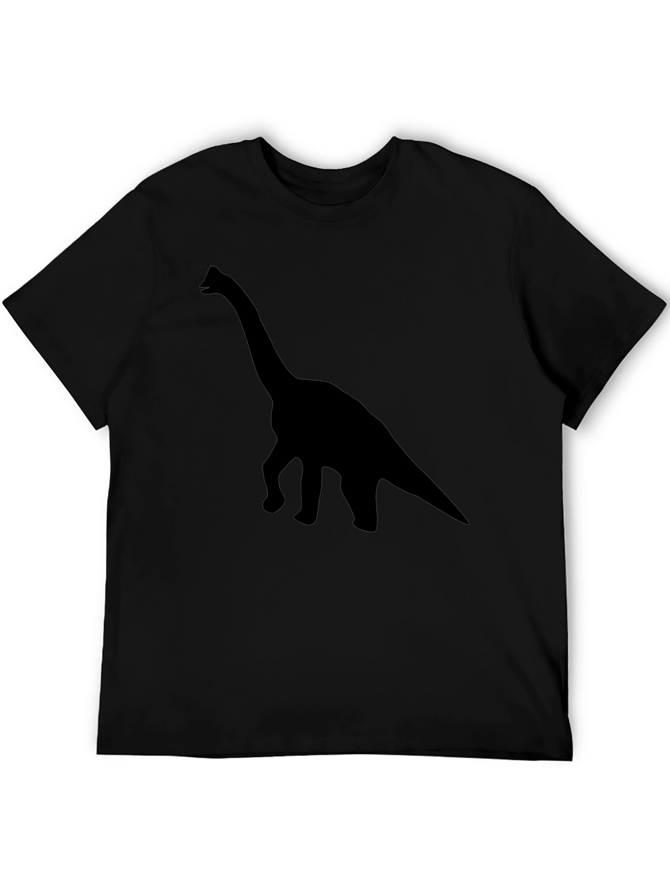 Black Dinosaur Silhouette T-Shirt