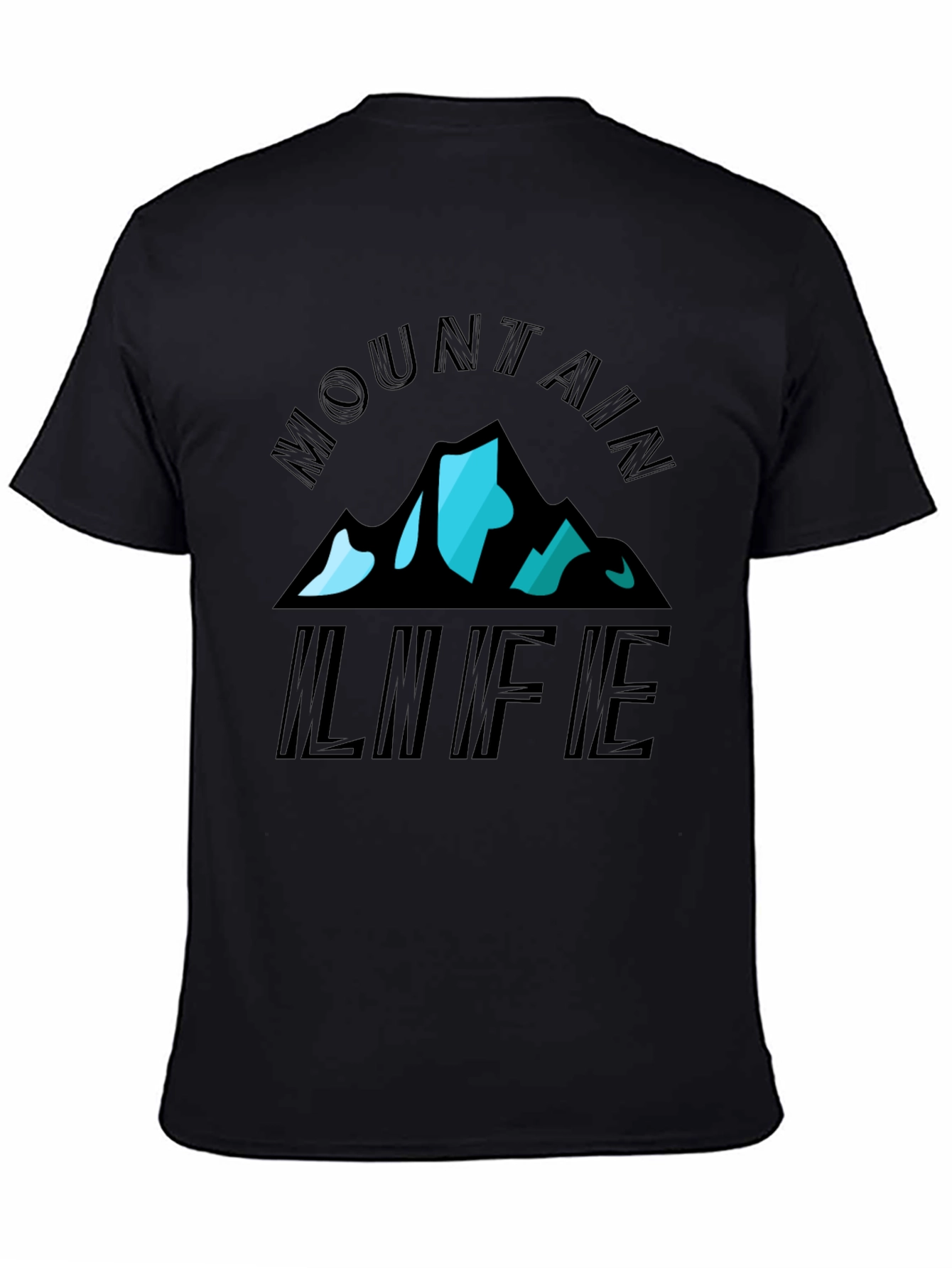 Mountain Life Graphic Tee - Black