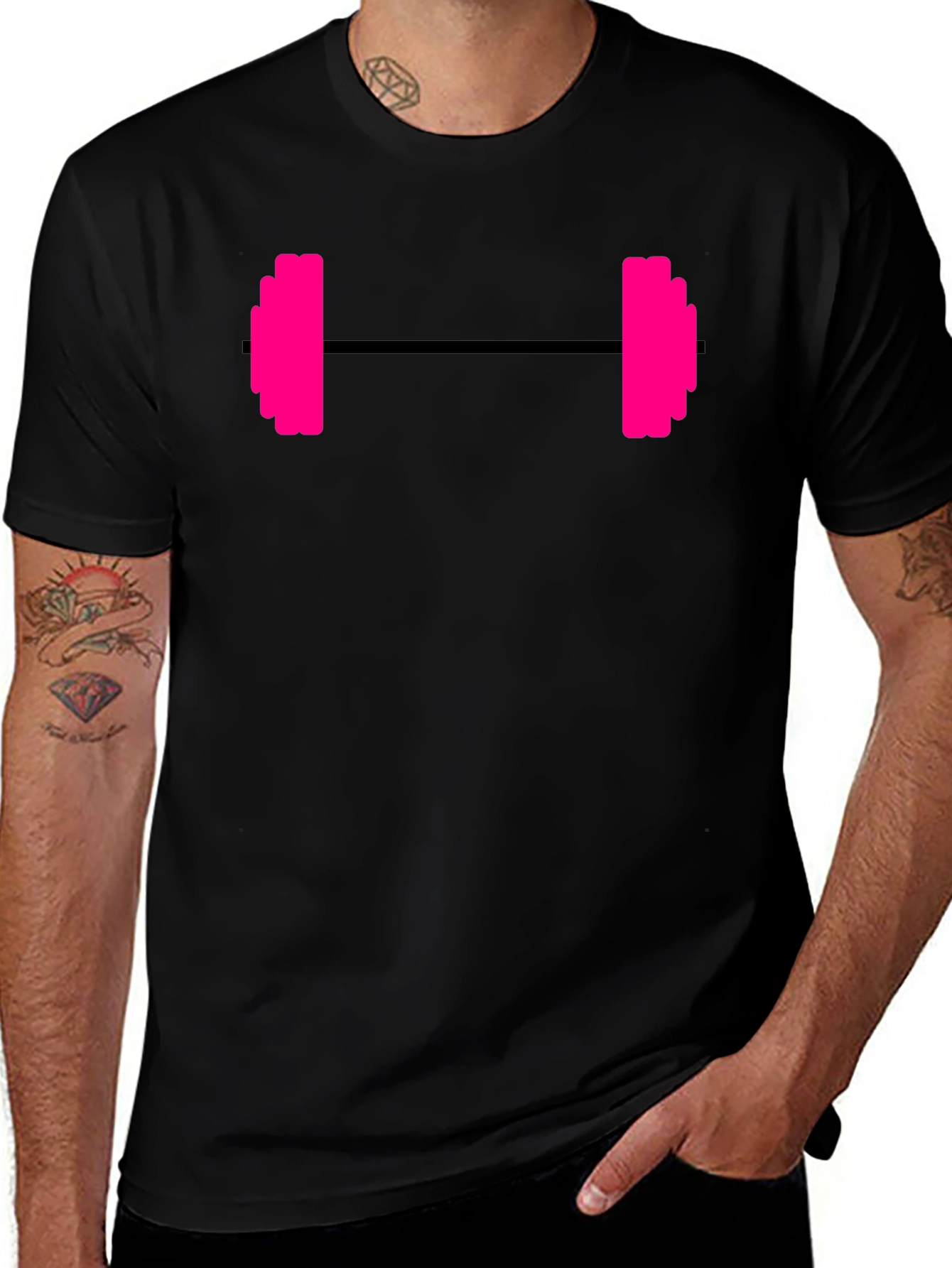 Workout Ready Barbell Graphic Tee - Gym Essential