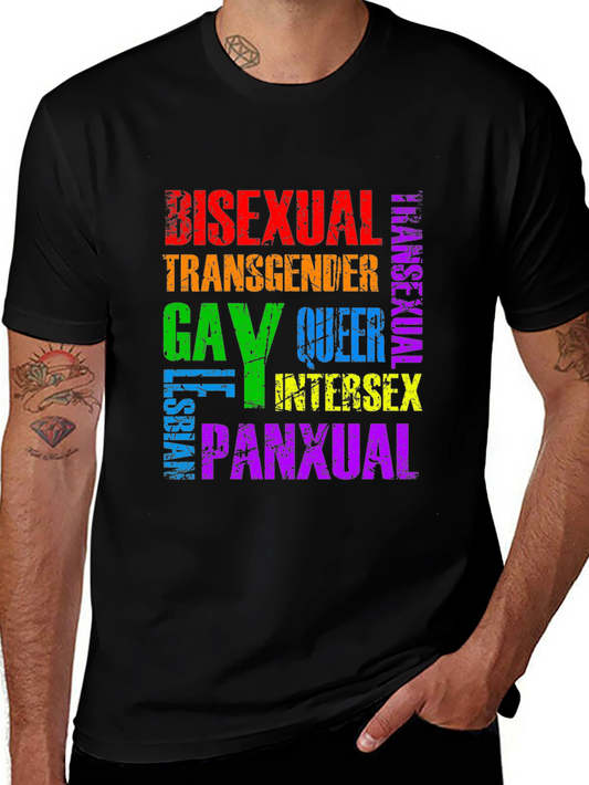 Pride LGBTQ+ Rainbow T-Shirt - Bisexual Gay Queer