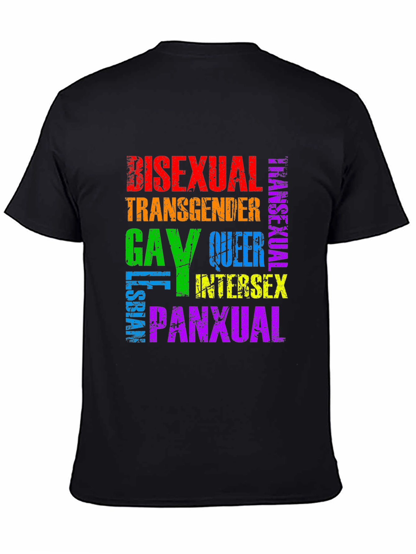 Pride LGBTQ+ Rainbow T-Shirt - Bisexual Gay Queer