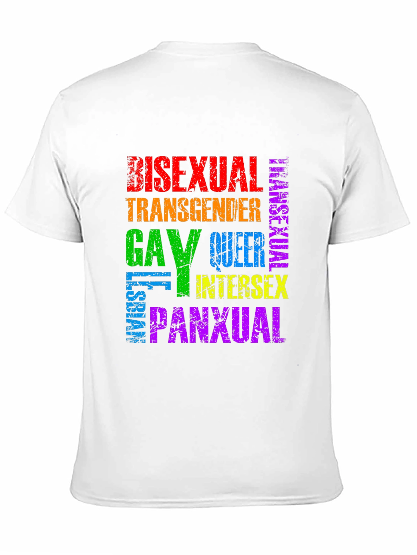 Pride LGBTQ+ Rainbow T-Shirt - Bisexual Gay Queer