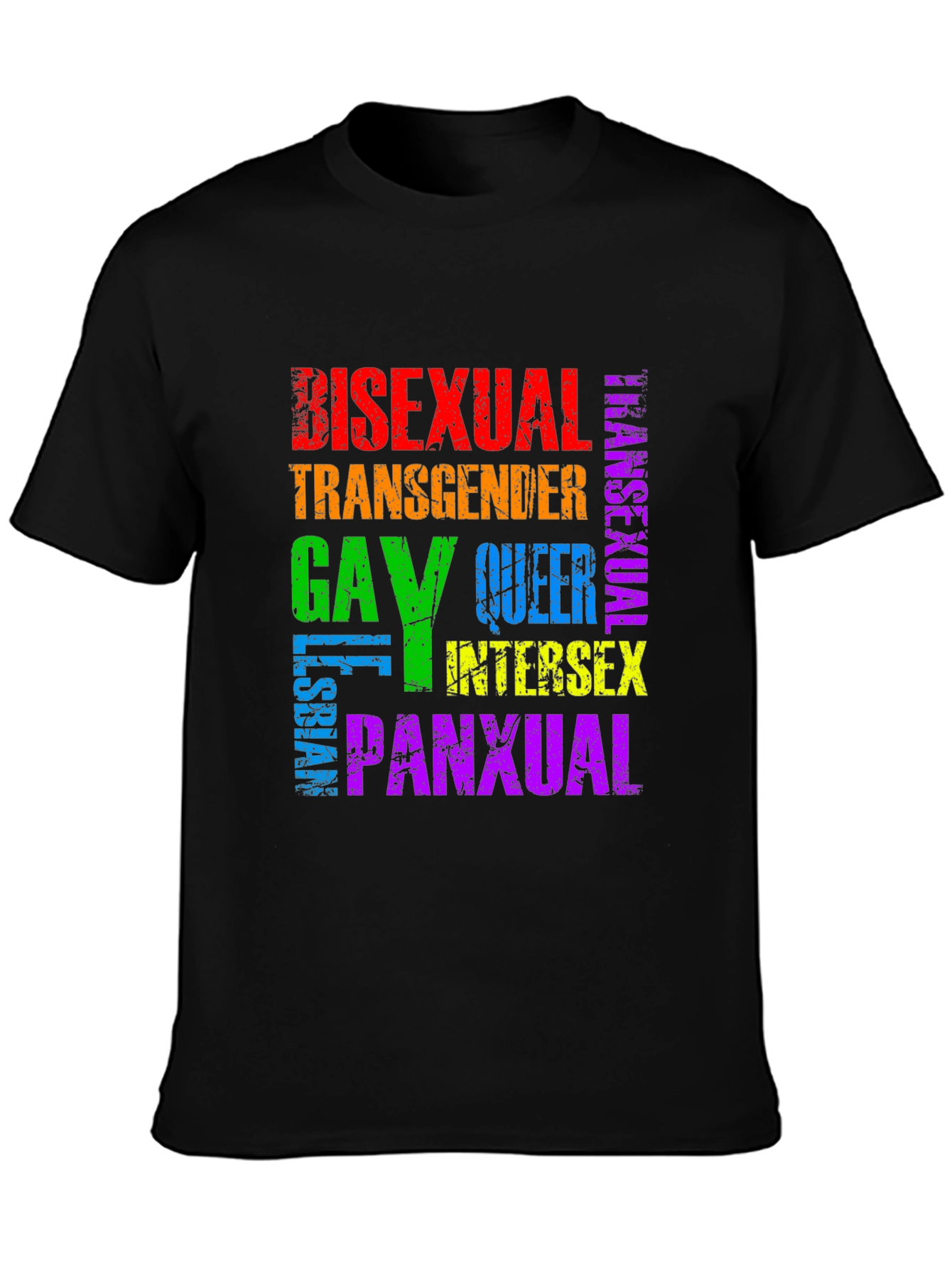 Pride LGBTQ+ Rainbow T-Shirt - Bisexual Gay Queer