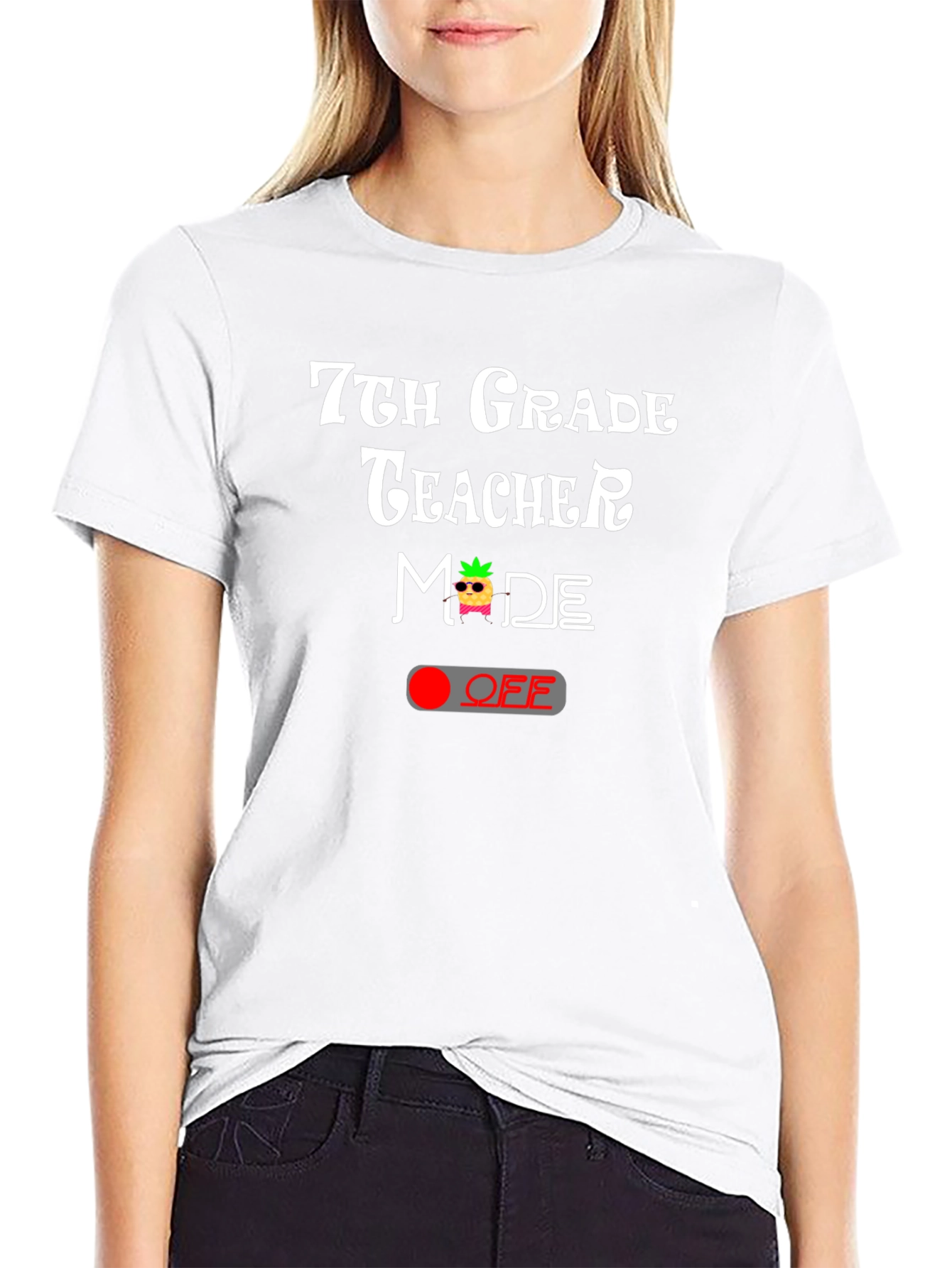 7th Grade Teacher Mode Off T-Shirt