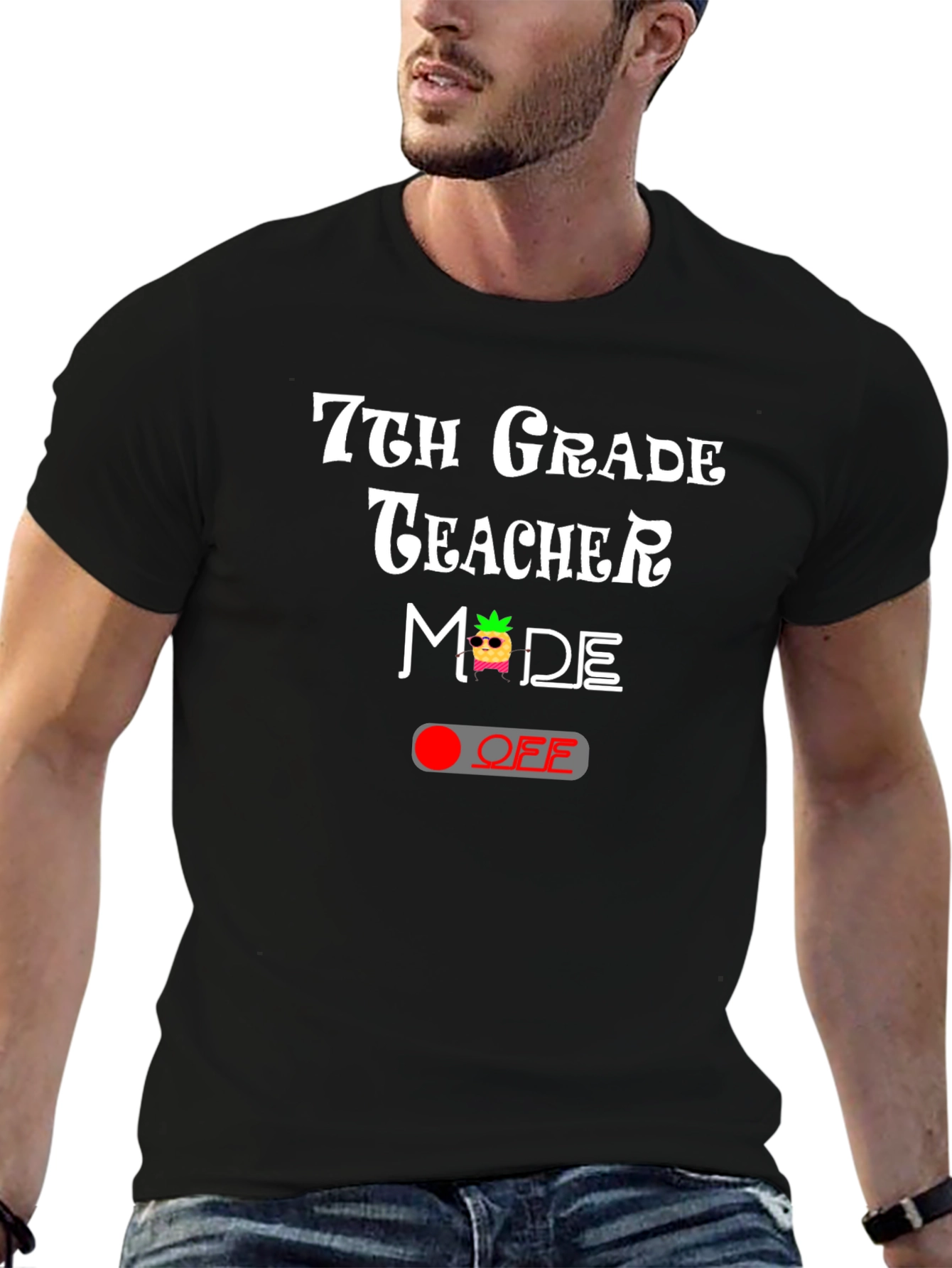 7th Grade Teacher Mode Off T-Shirt