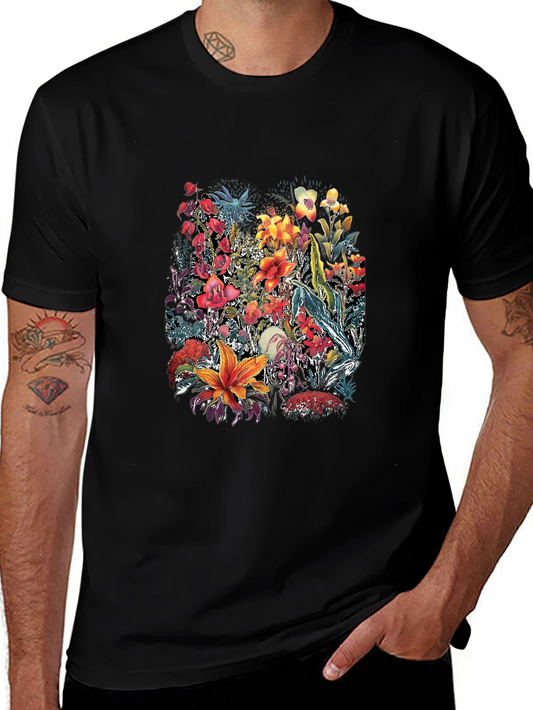 Floral Graphic T-Shirt - Unique Botanical Design