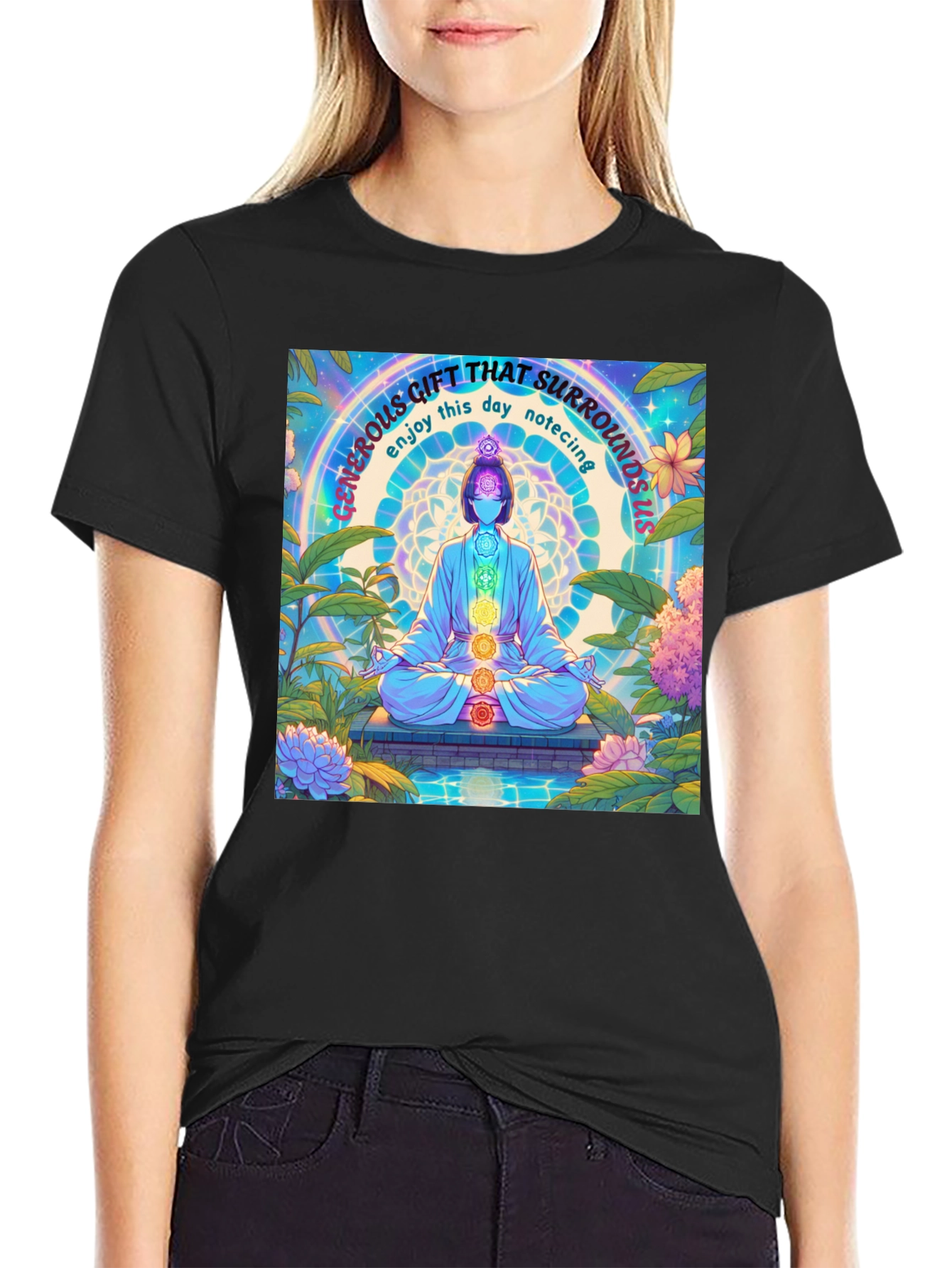 Mindfulness Chakra T-Shirt - Generous Gift Design