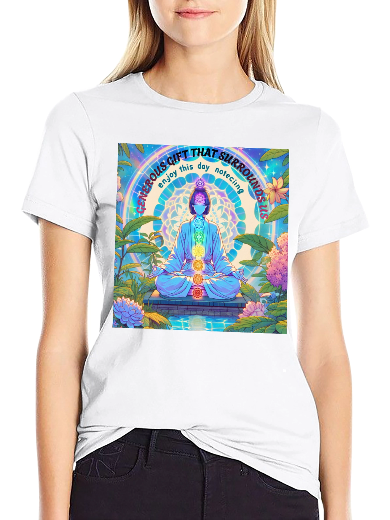 Mindfulness Chakra T-Shirt - Generous Gift Design