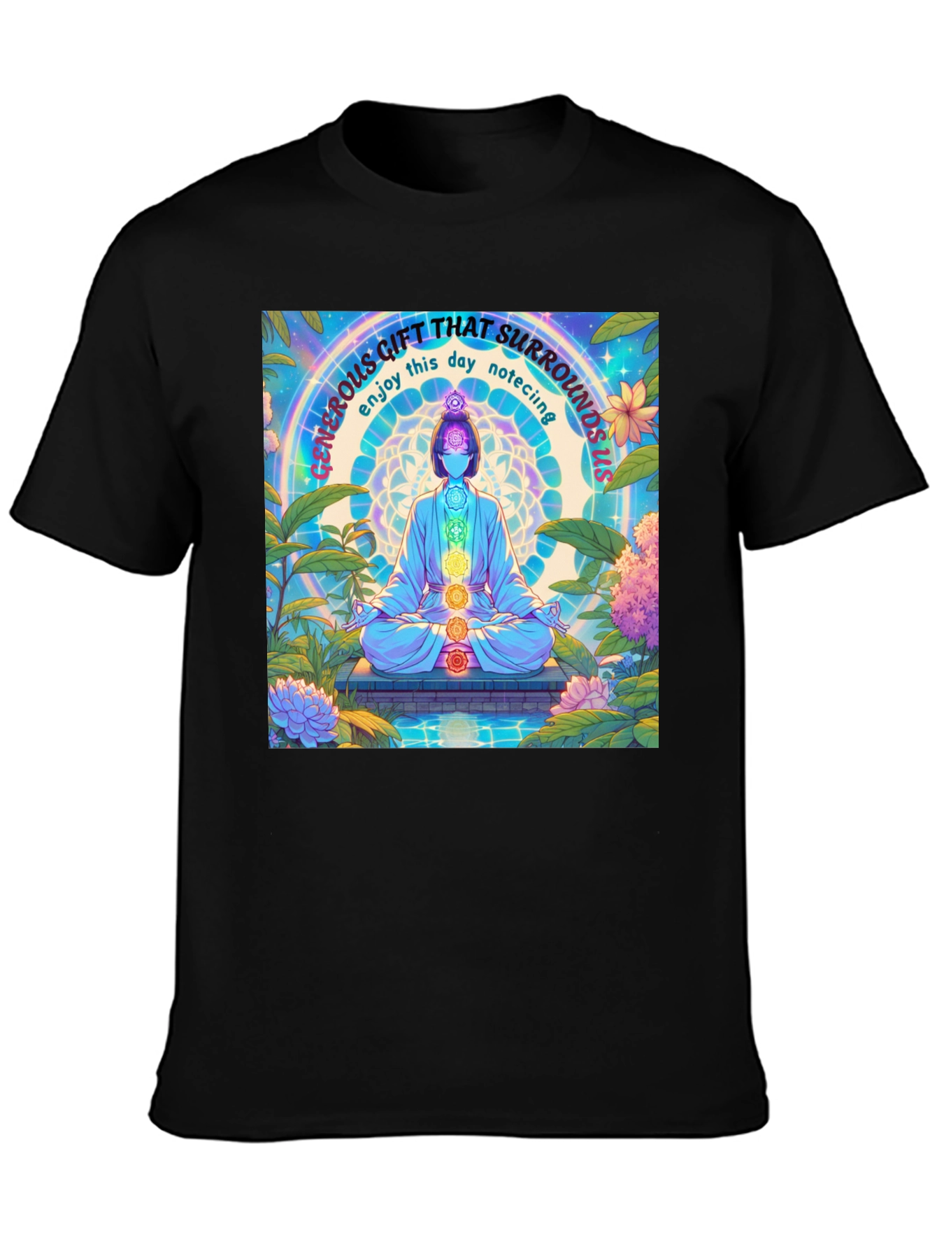 Mindfulness Chakra T-Shirt - Generous Gift Design