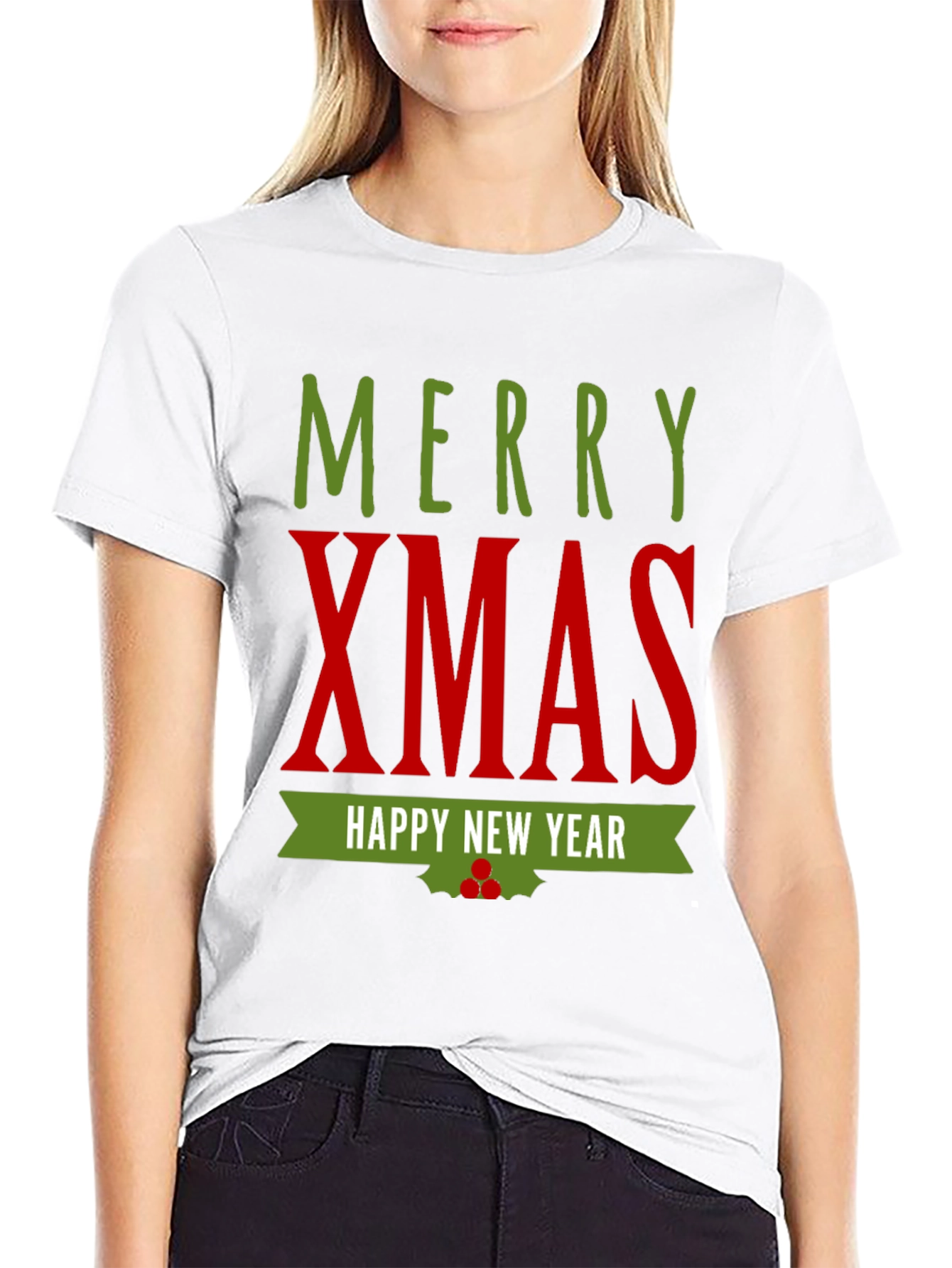 Merry Xmas Happy New Year Graphic T-Shirt