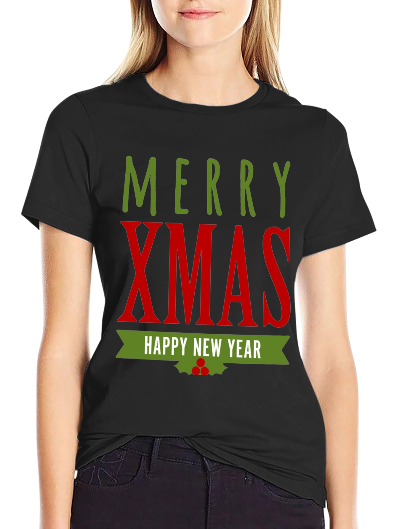 Merry Xmas Happy New Year Graphic T-Shirt