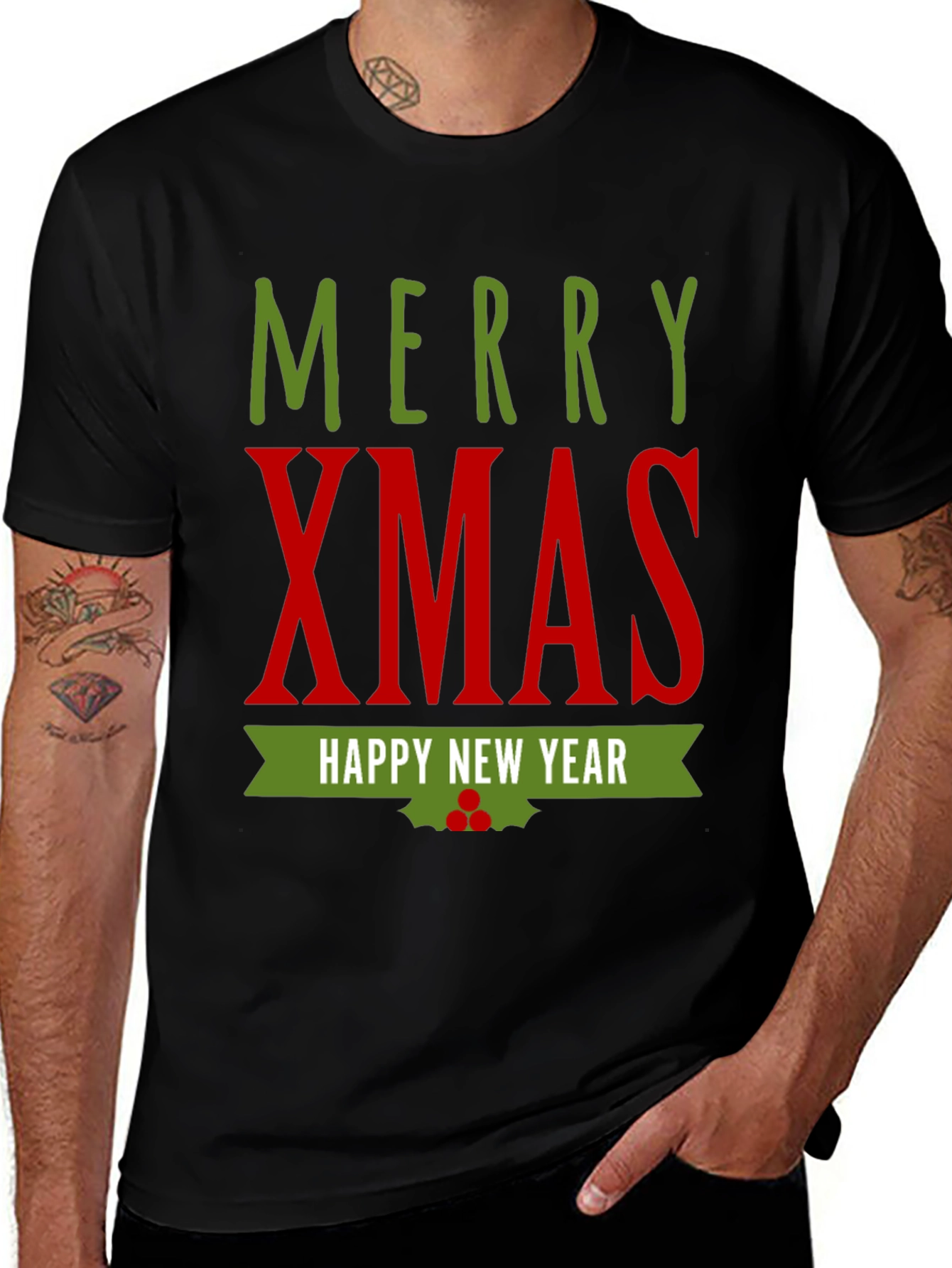 Merry Xmas Happy New Year Graphic T-Shirt