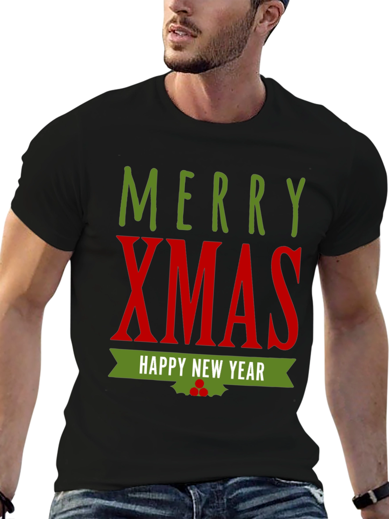Merry Xmas Happy New Year Graphic T-Shirt