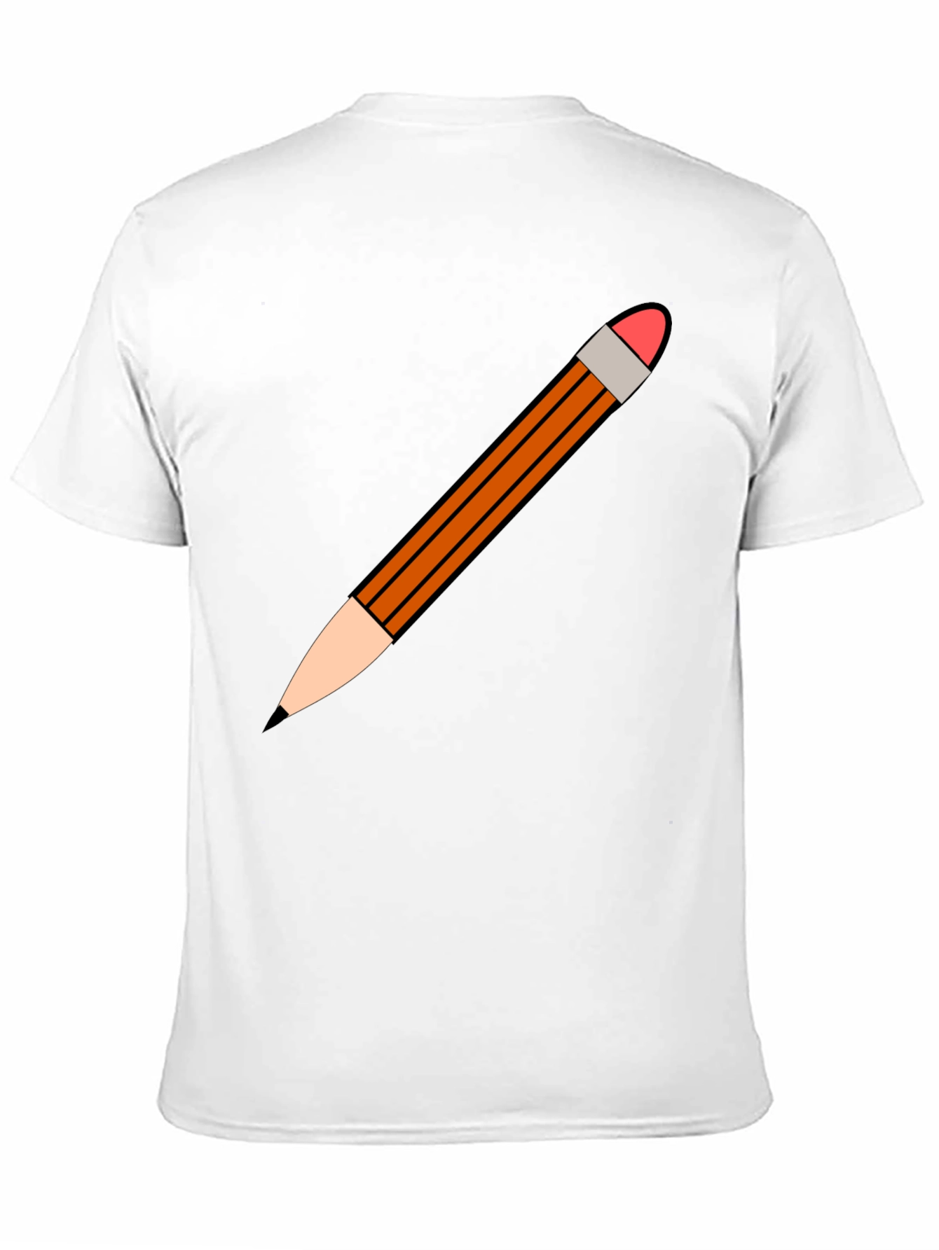 Pencil Graphic Black T-Shirt - Casual Style