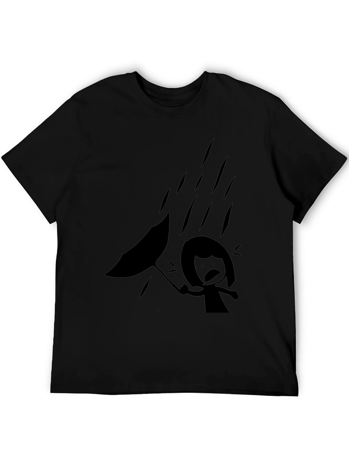 Rainy Day Black Graphic Tee