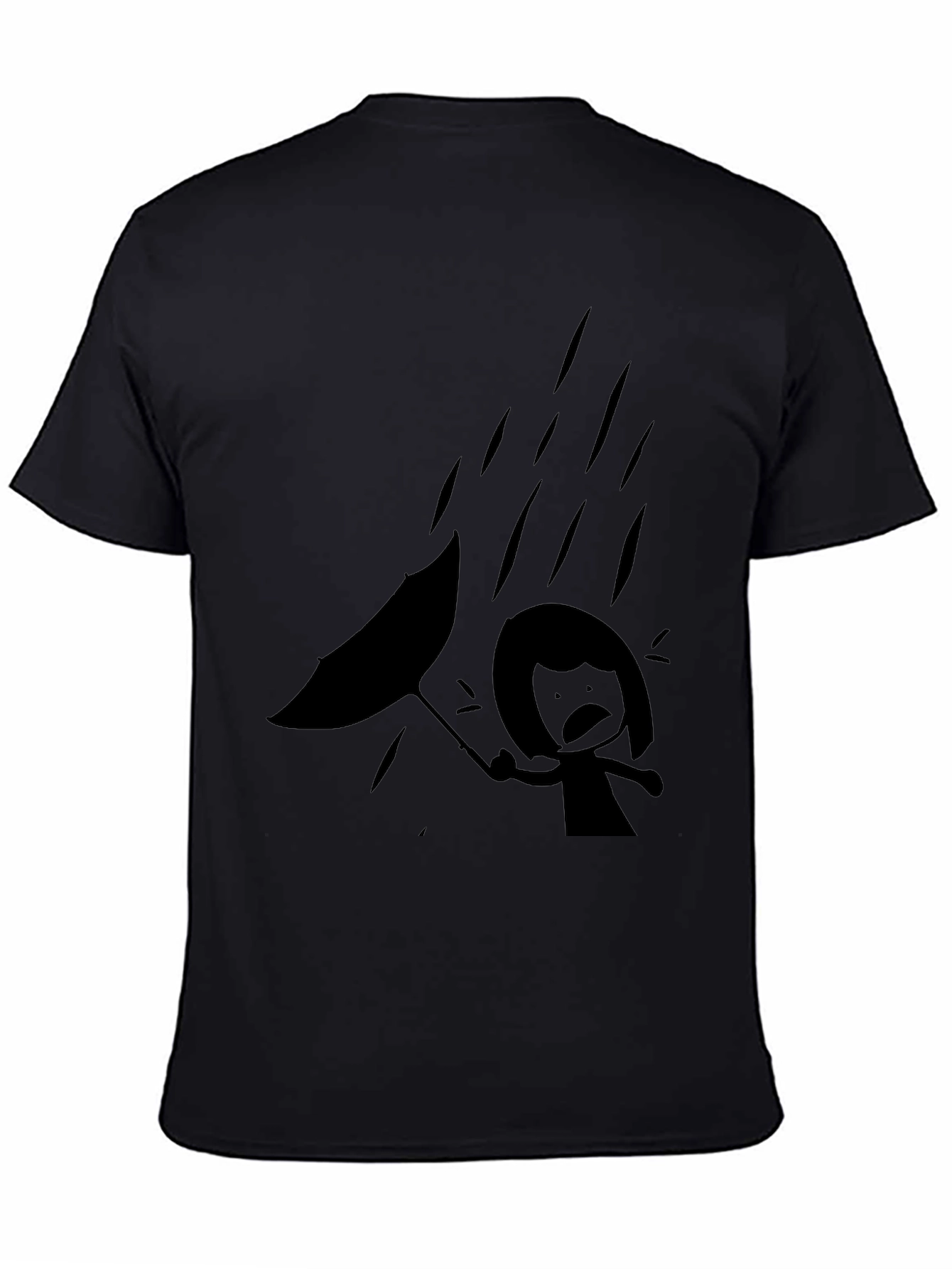 Rainy Day Black Graphic Tee