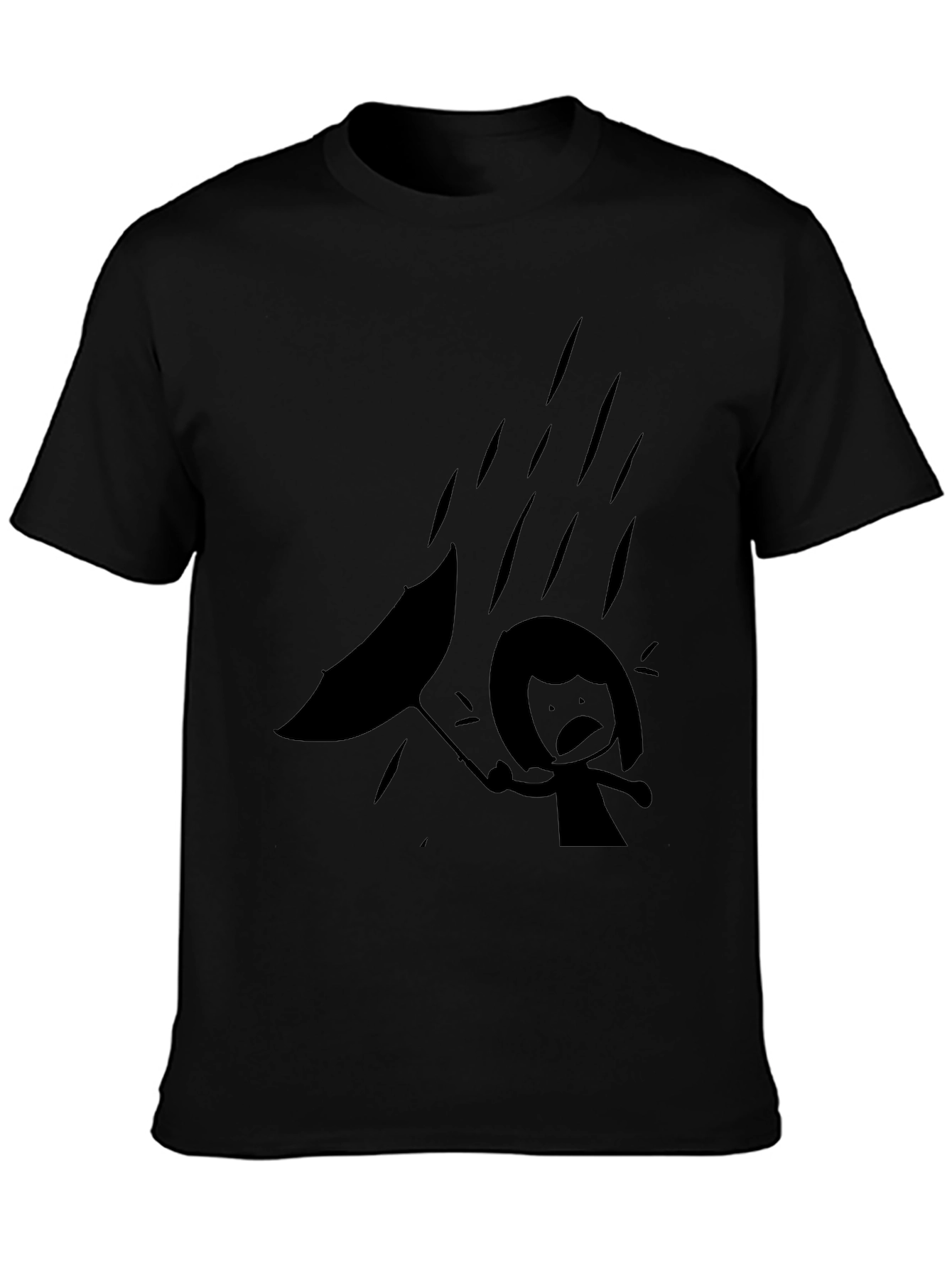 Rainy Day Black Graphic Tee