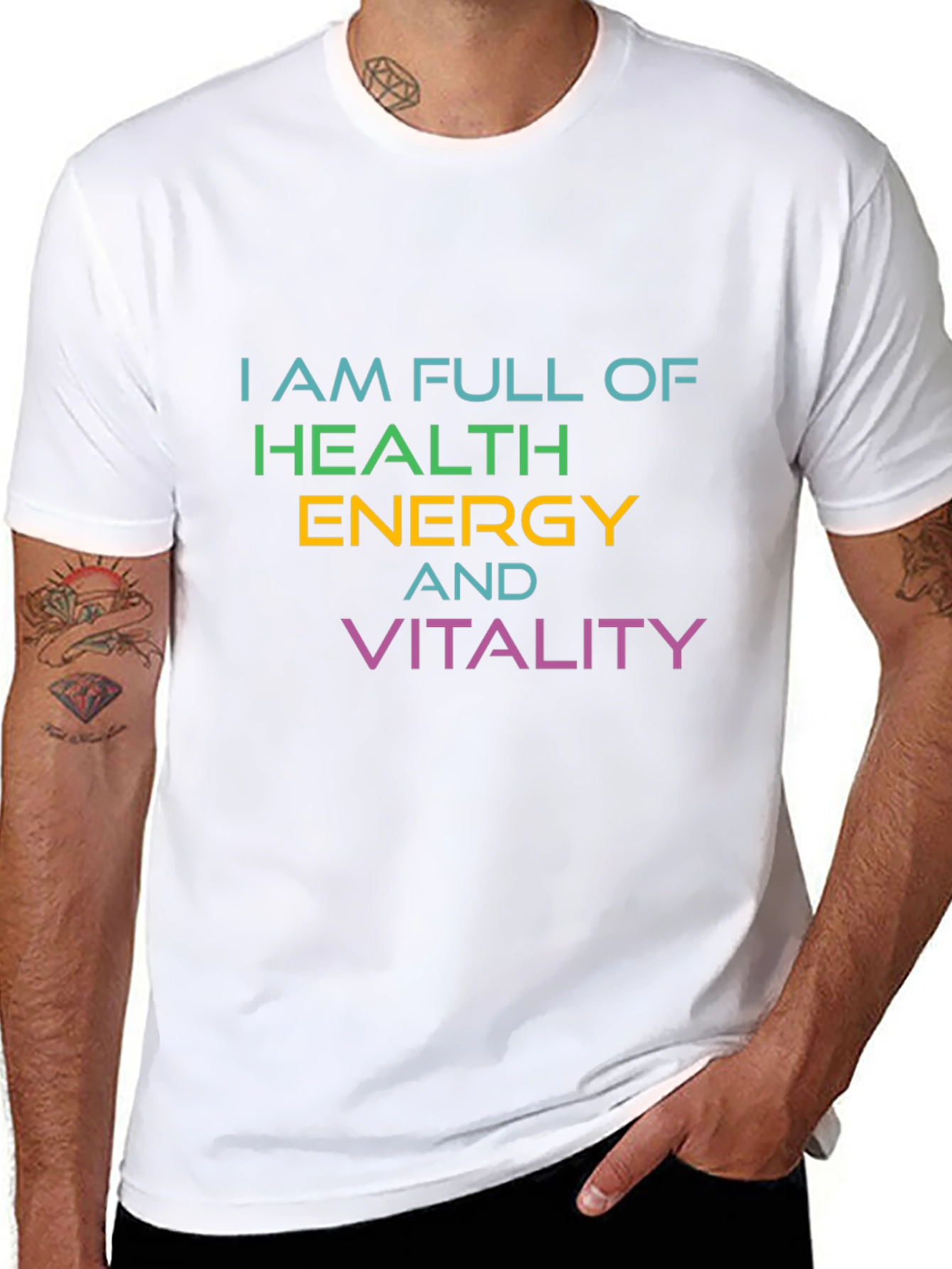 Full Of Health Energy Vitality Graphic T-Shirt