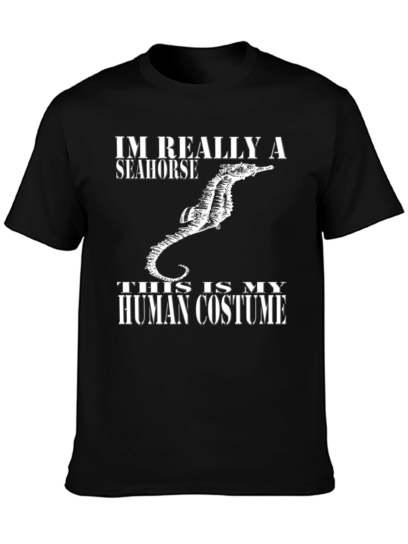 Funny Seahorse Human Costume T-Shirt