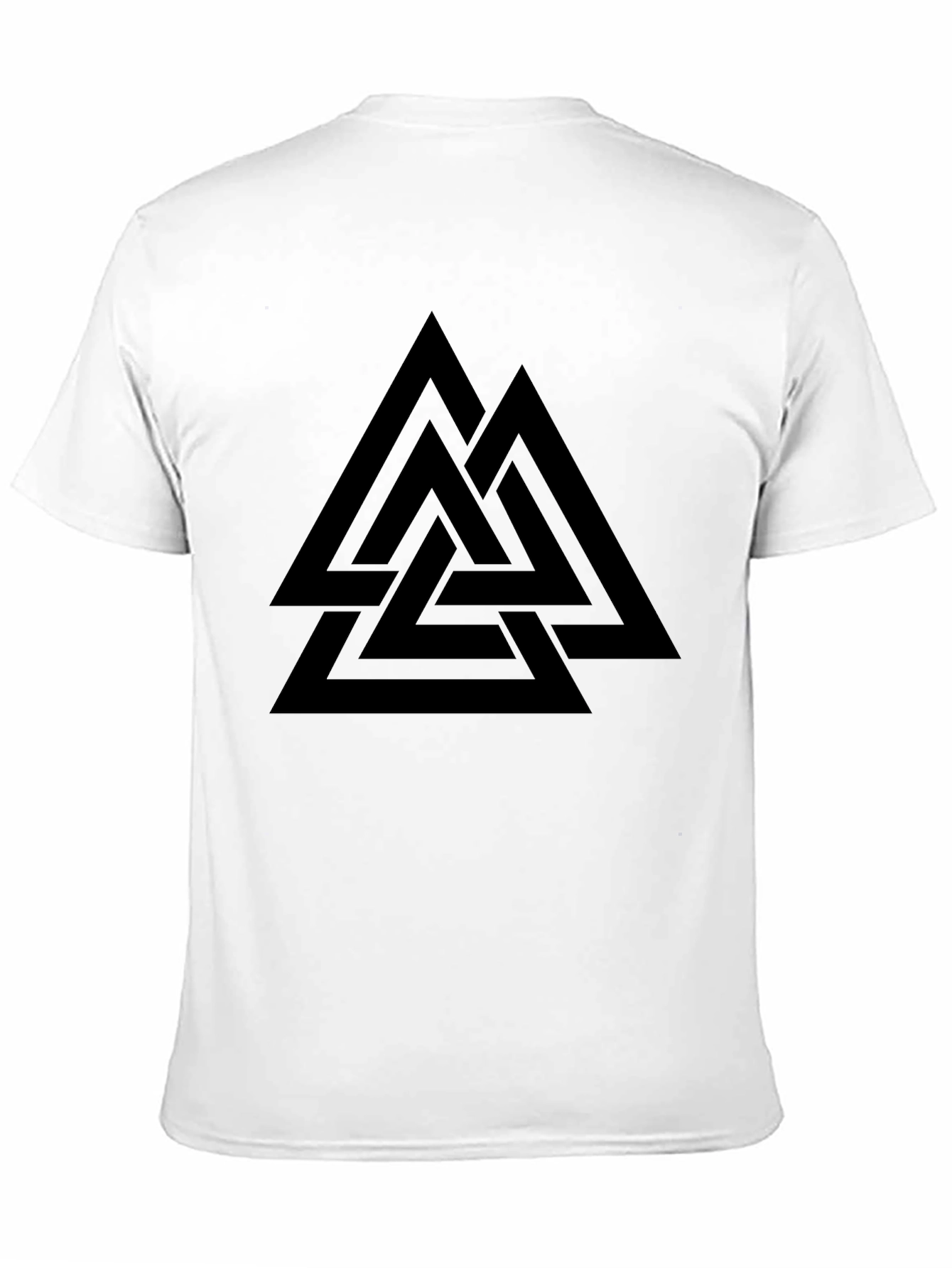 Valknut Black T-Shirt - Norse Viking Symbol