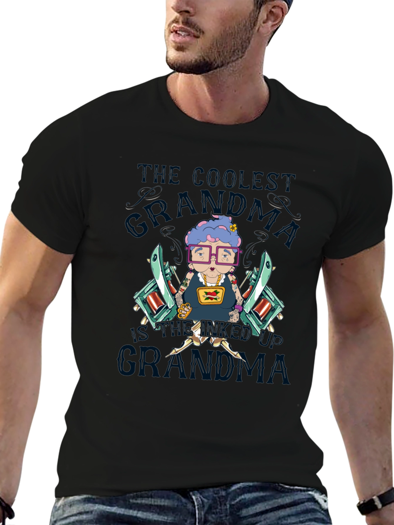 Coolest Grandma Tattoo Artist Graphic T-Shirt