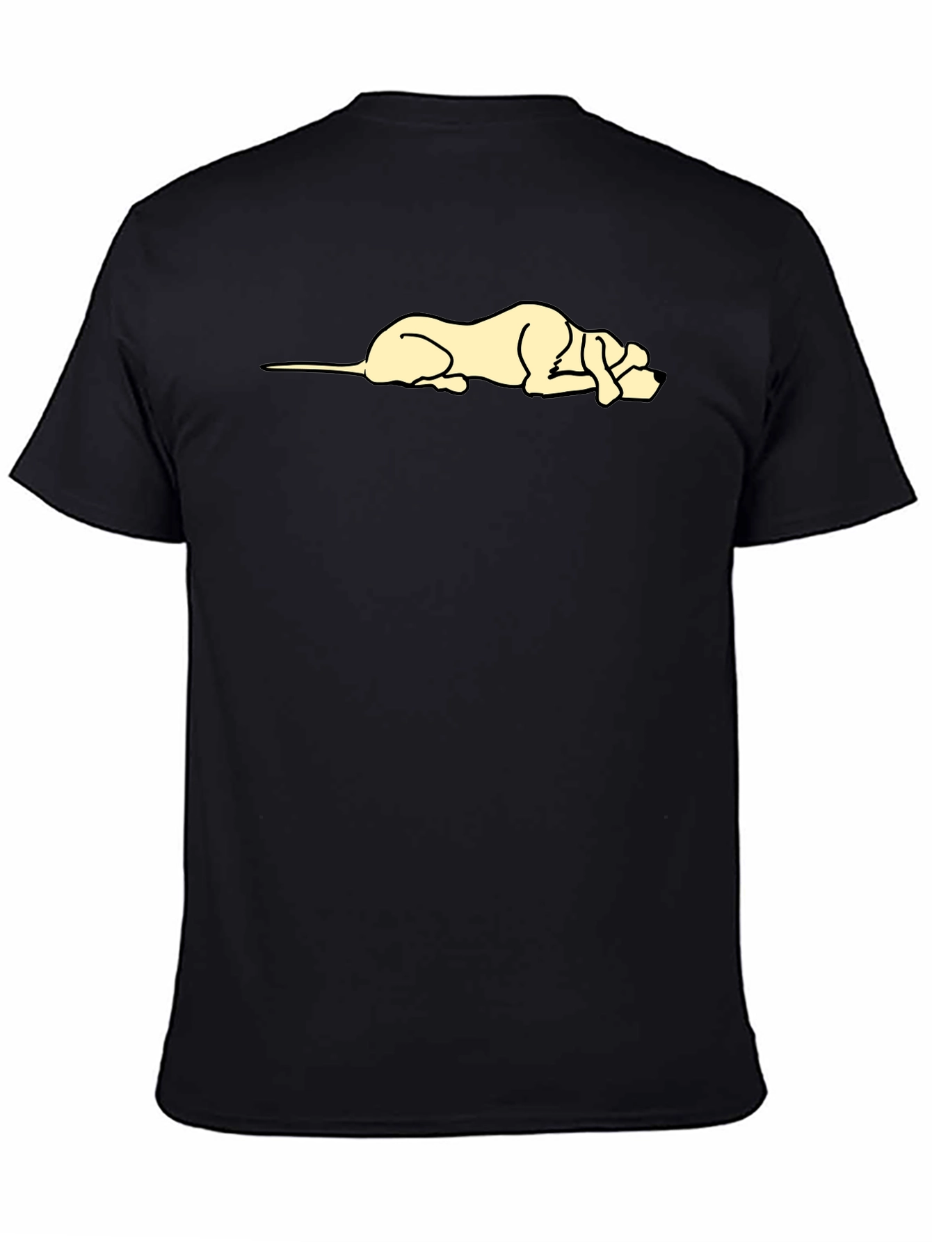 Lazy Dog Graphic Tee - Unisex Black T-Shirt