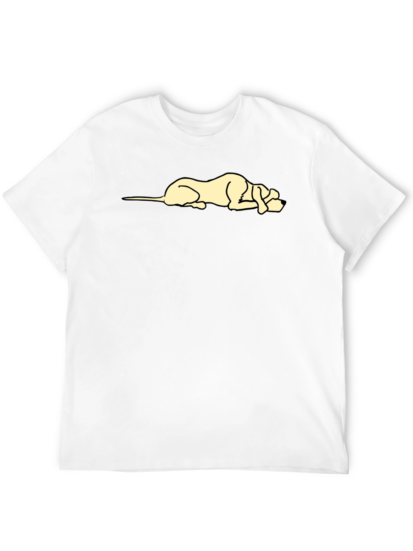 Lazy Dog Graphic Tee - Unisex Black T-Shirt