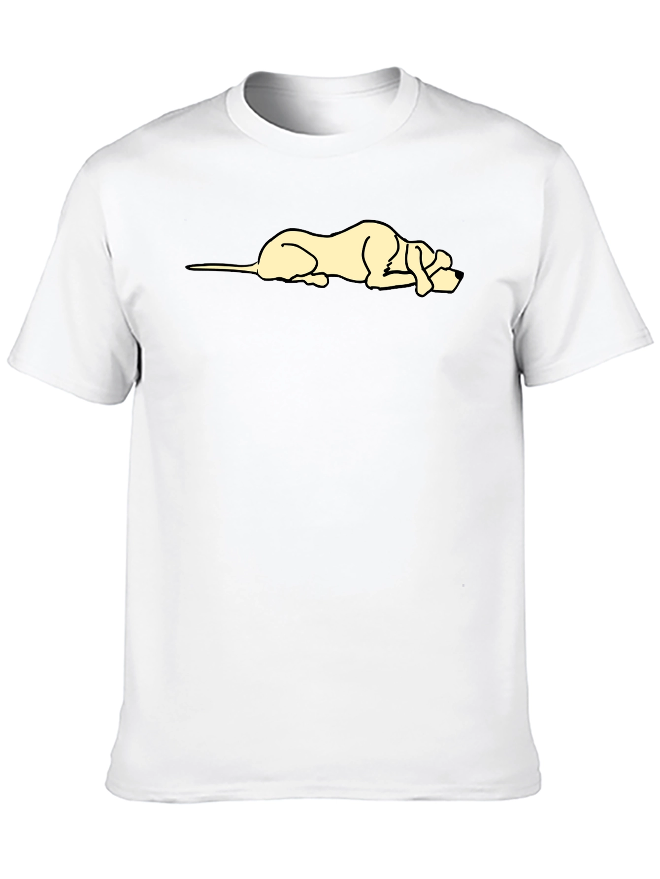 Lazy Dog Graphic Tee - Unisex Black T-Shirt