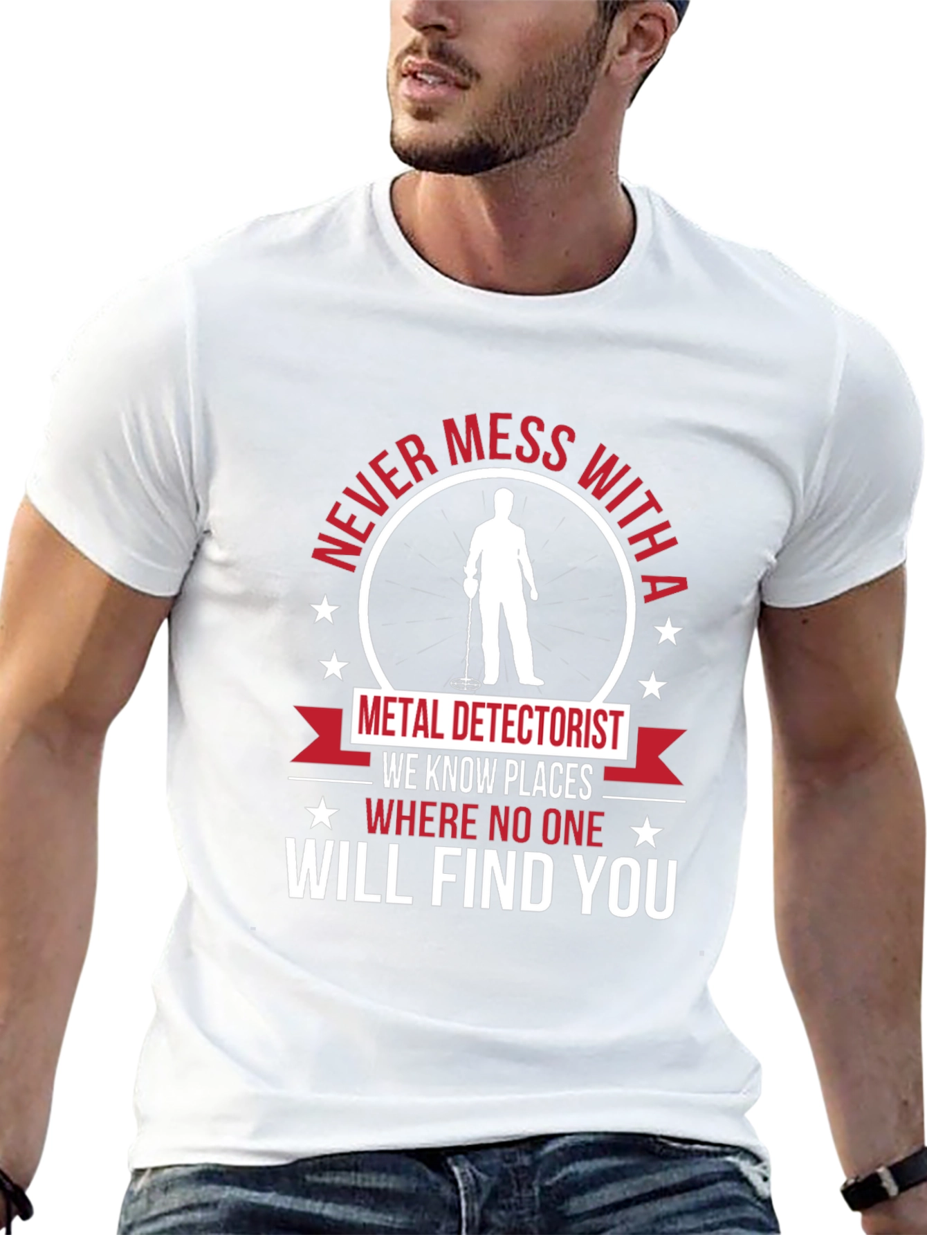 Metal Detectorist Graphic T-Shirt