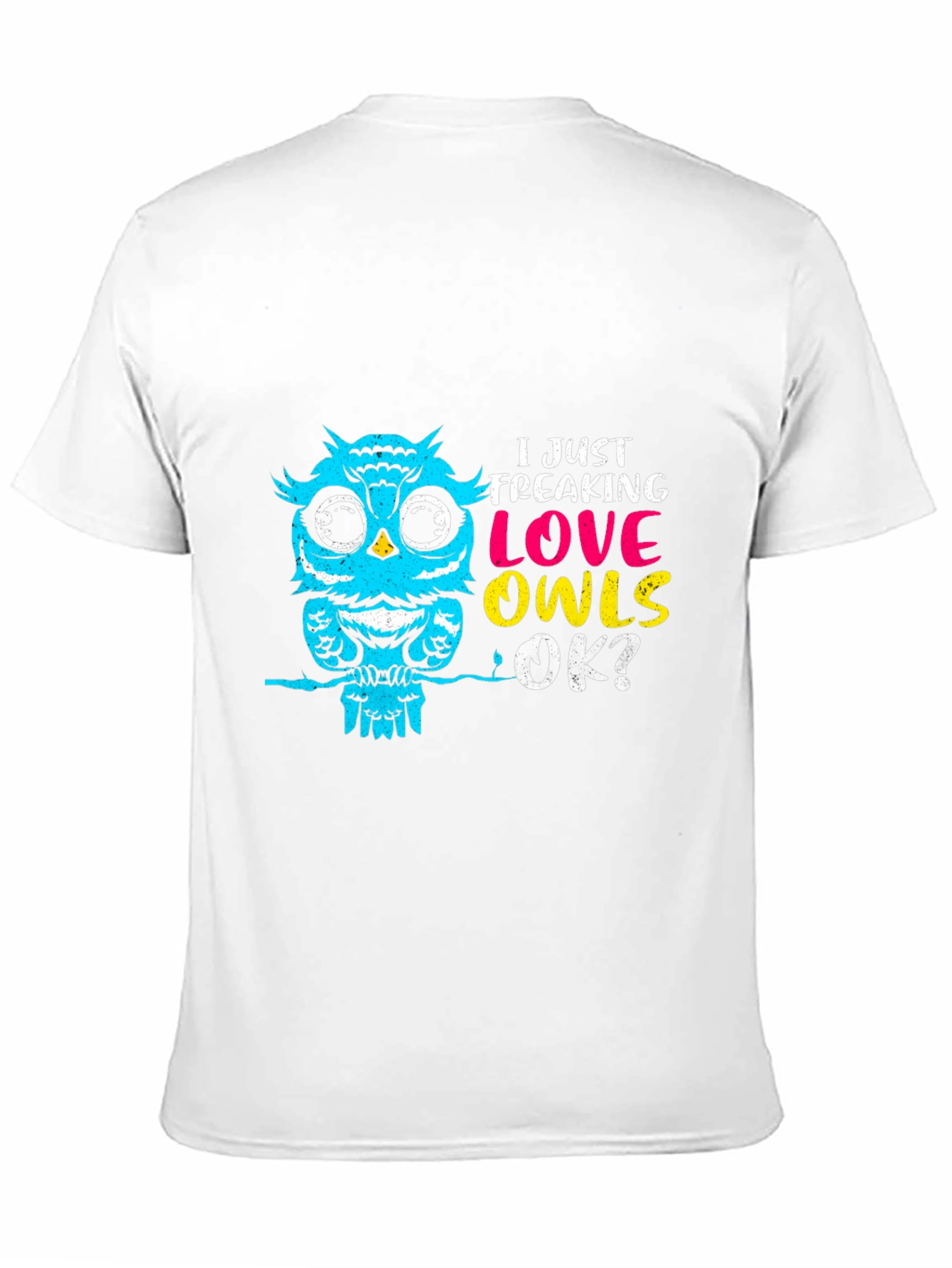 I Just Freaking Love Owls Black T-Shirt