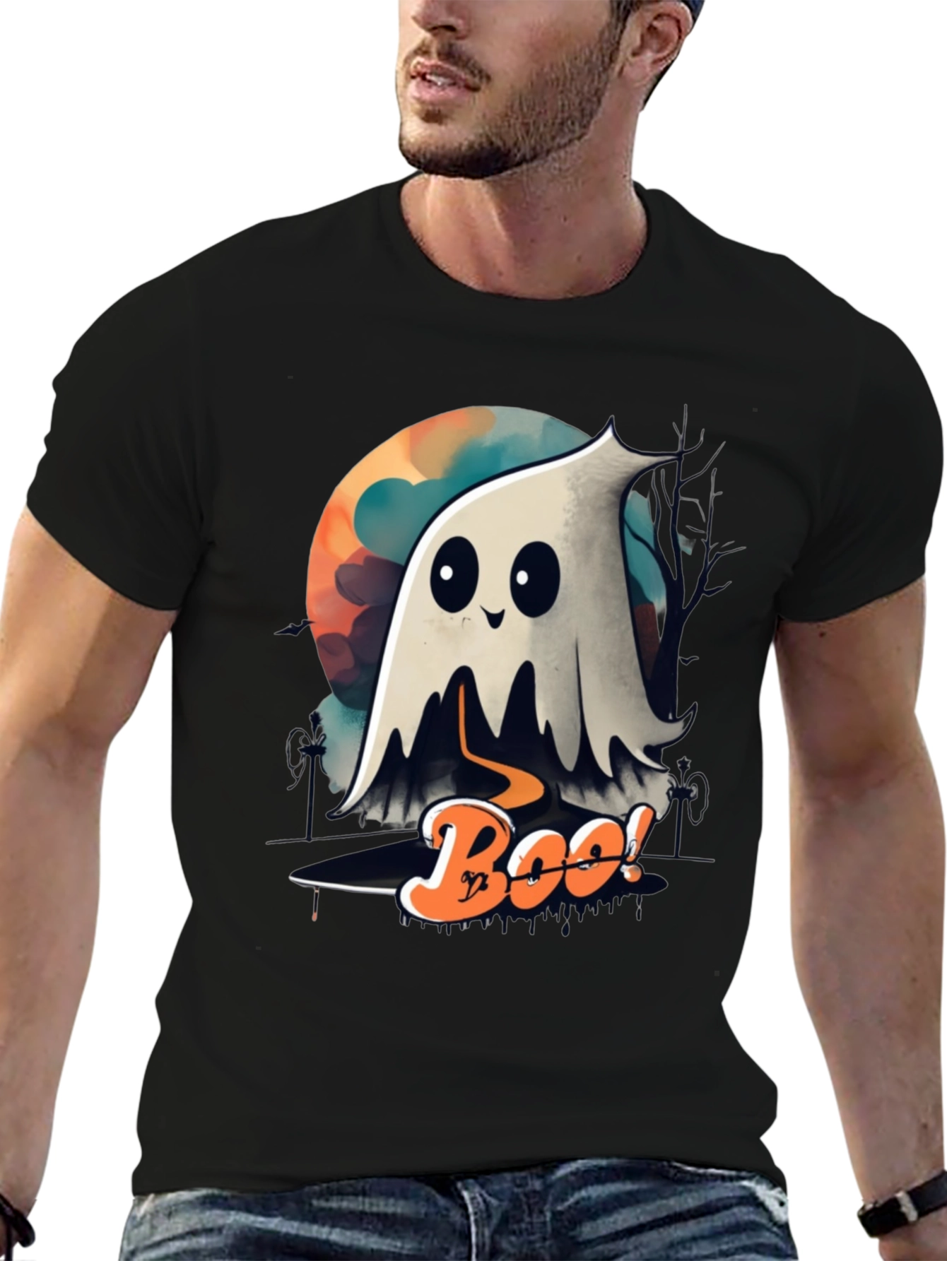 Spooky Boo Ghost Halloween T-Shirt