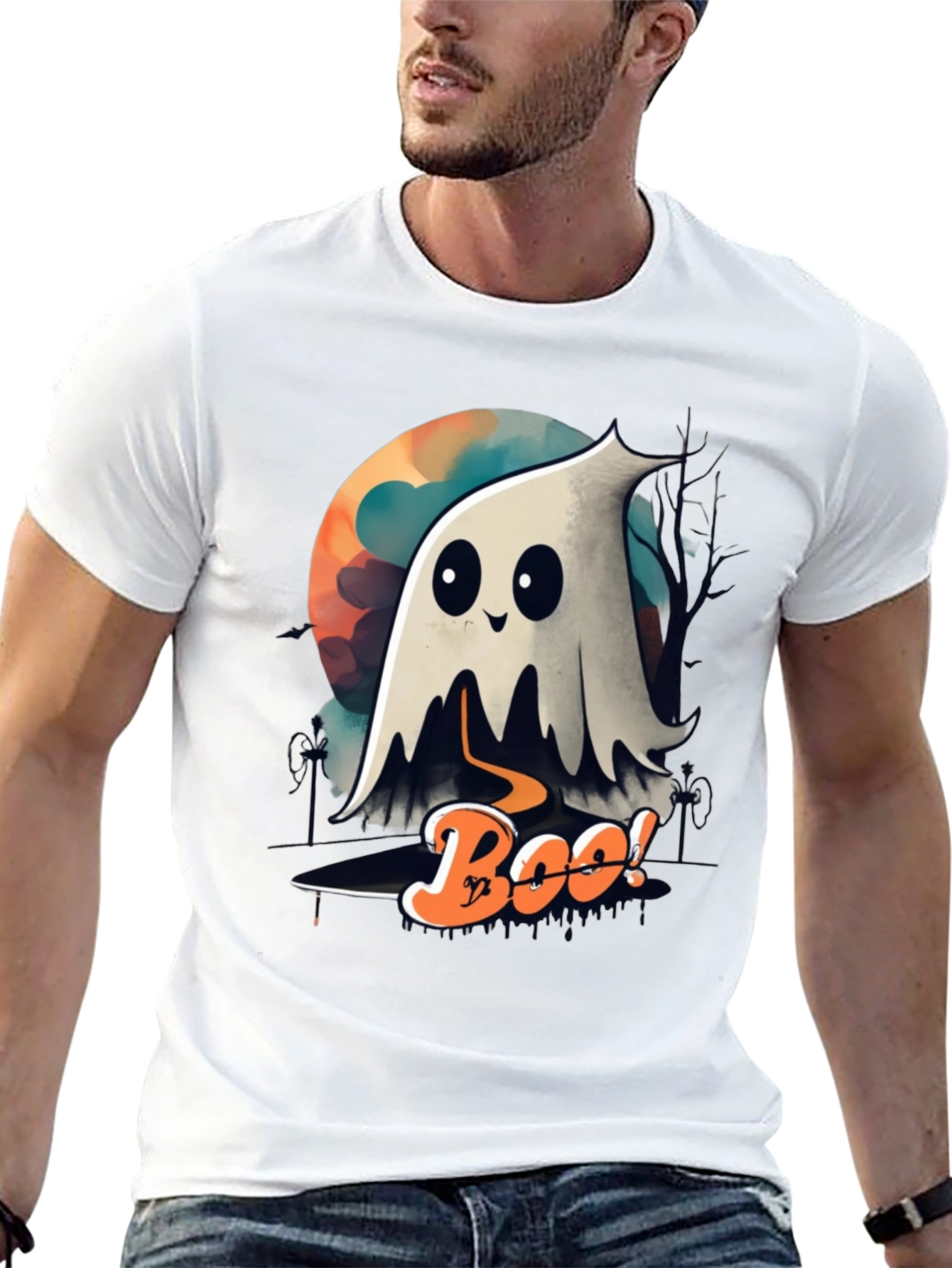 Spooky Boo Ghost Halloween T-Shirt