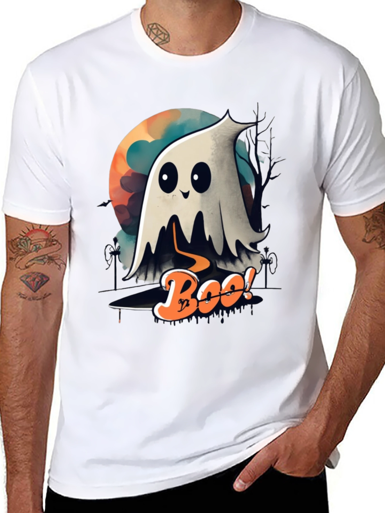 Spooky Boo Ghost Halloween T-Shirt