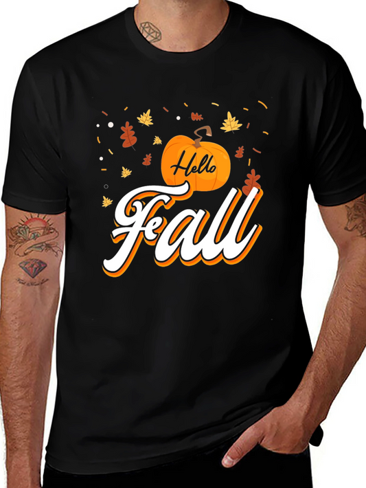 Hello Fall Graphic Tee - Black