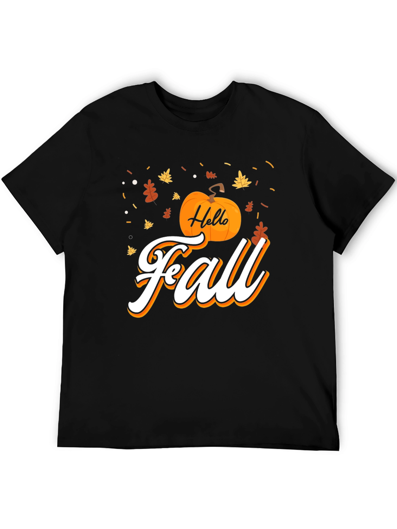 Hello Fall Graphic Tee - Black