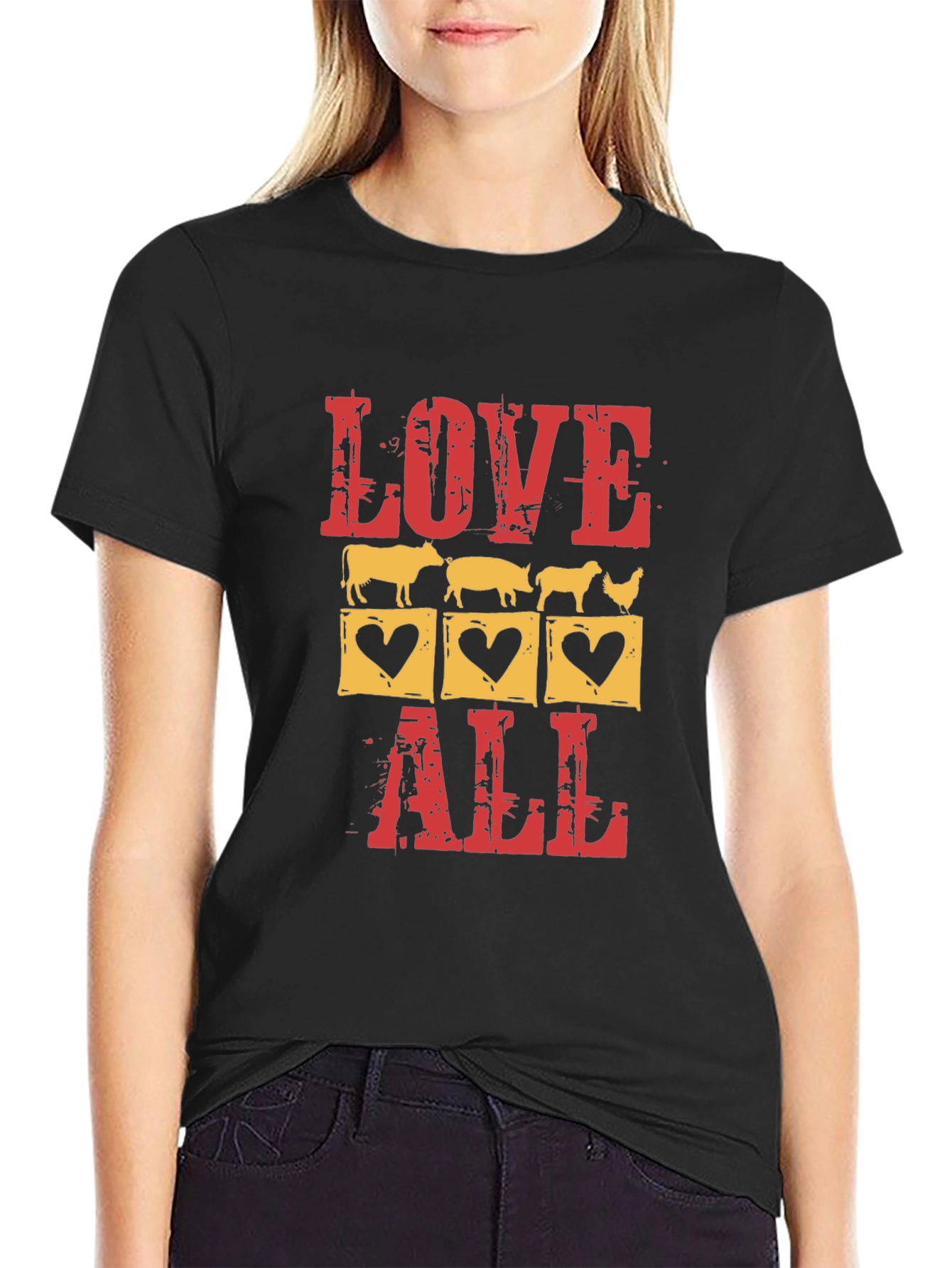 Love All Farm Animals Graphic T-Shirt
