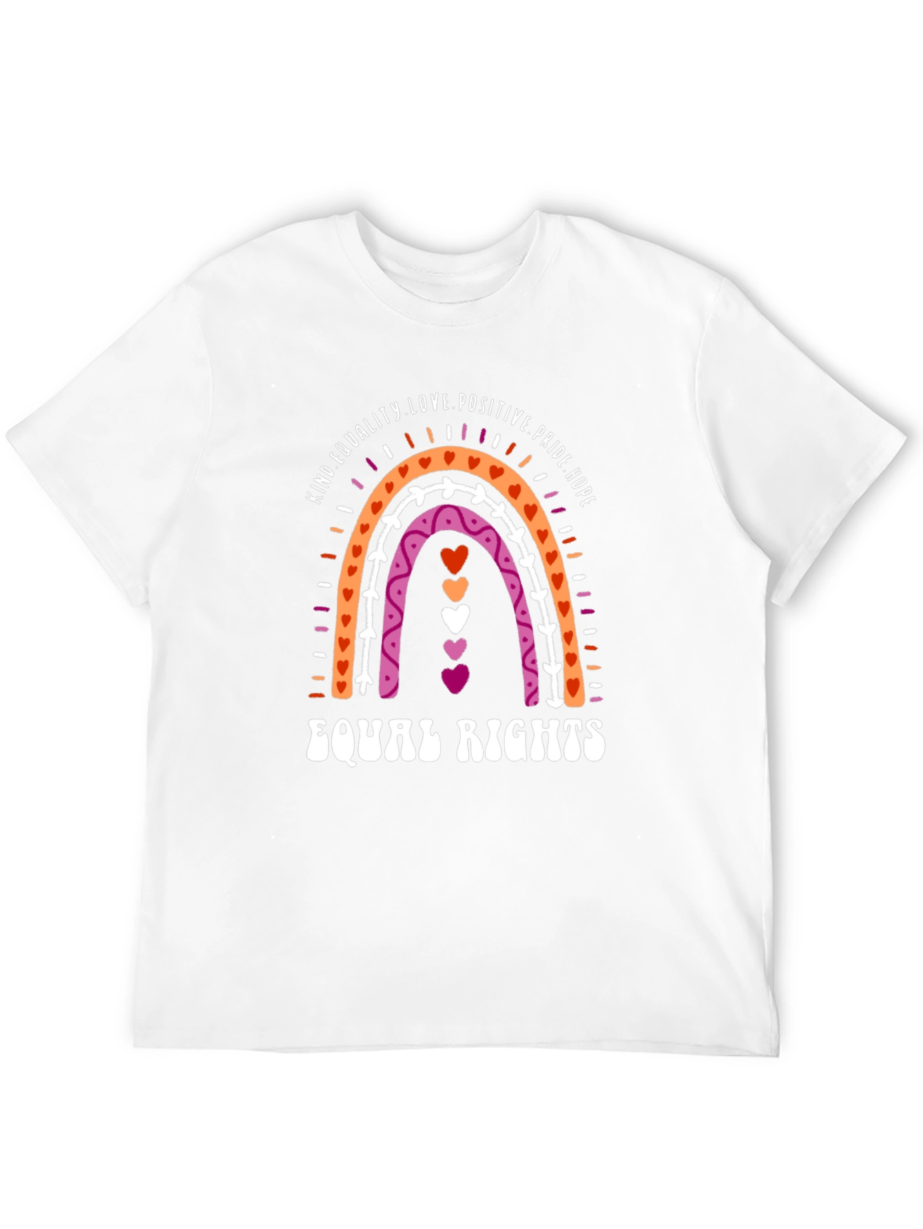 Lesbian Pride Rainbow Equal Rights T-Shirt