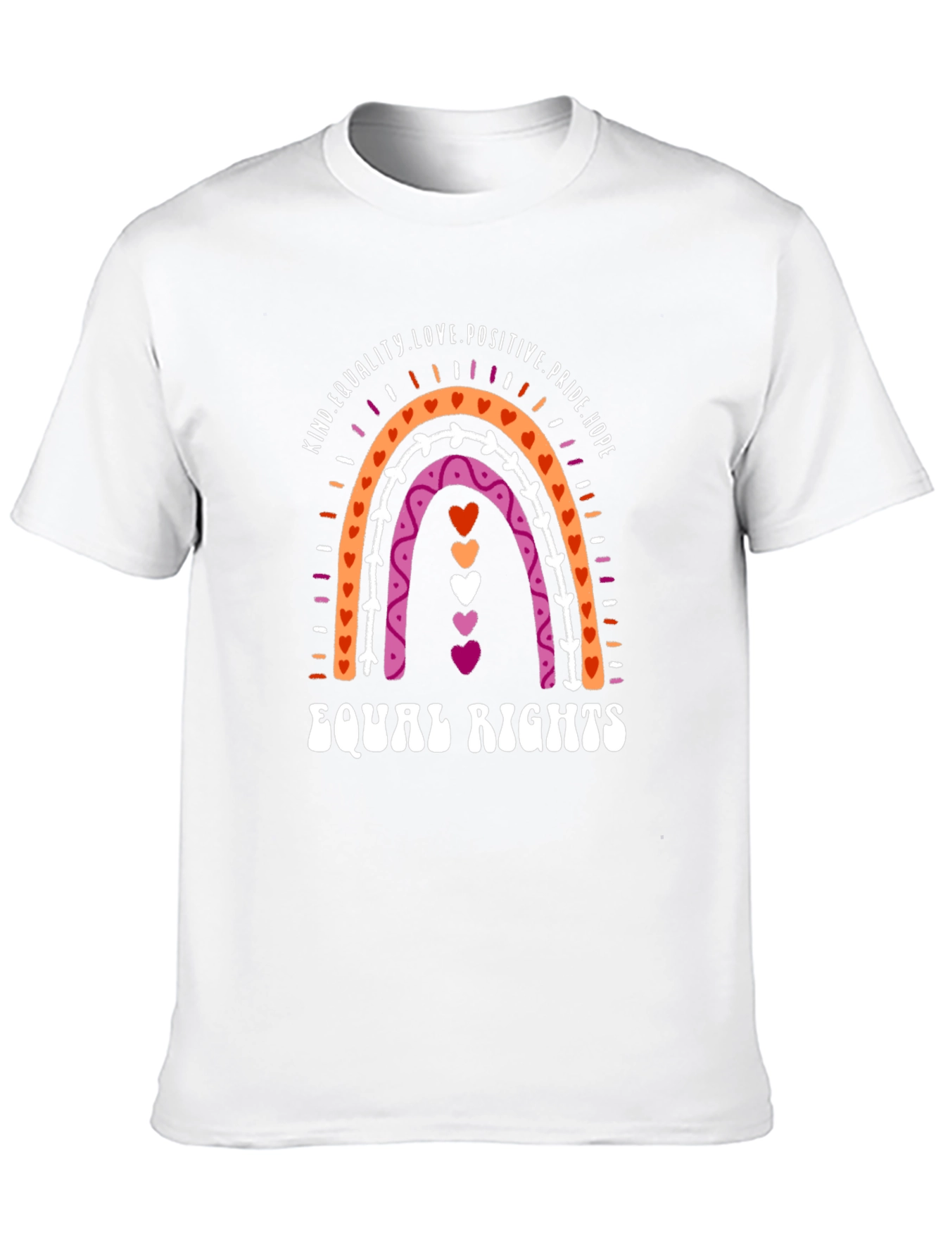 Lesbian Pride Rainbow Equal Rights T-Shirt