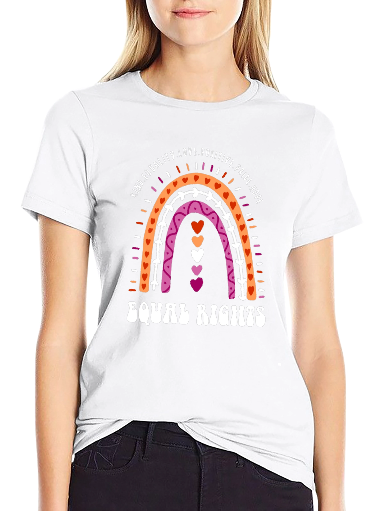 Lesbian Pride Rainbow Equal Rights T-Shirt