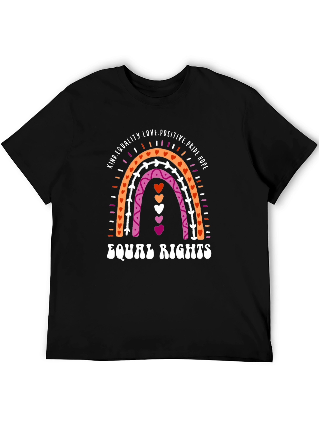 Lesbian Pride Rainbow Equal Rights T-Shirt