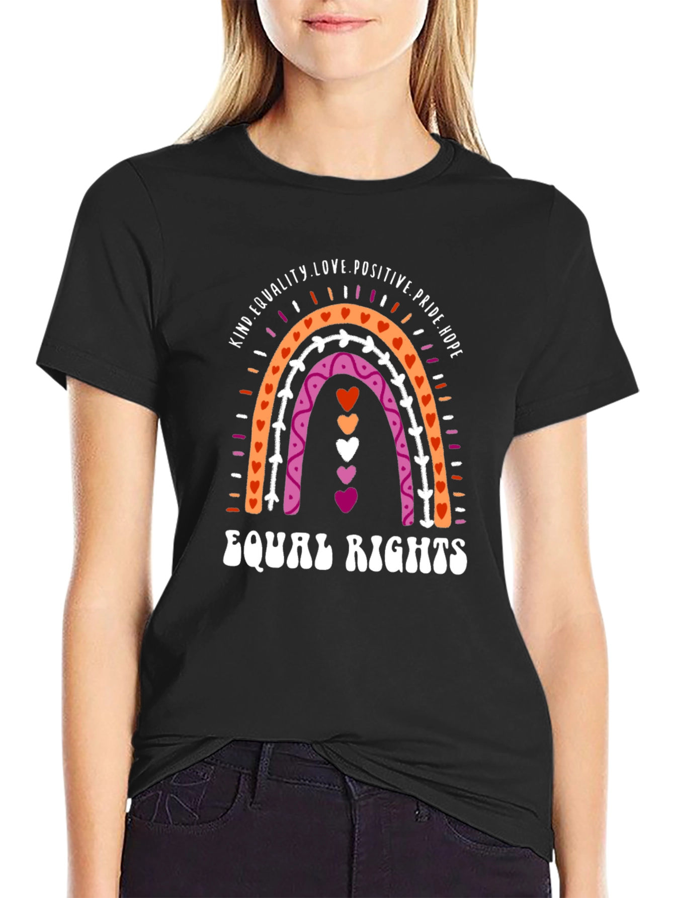 Lesbian Pride Rainbow Equal Rights T-Shirt