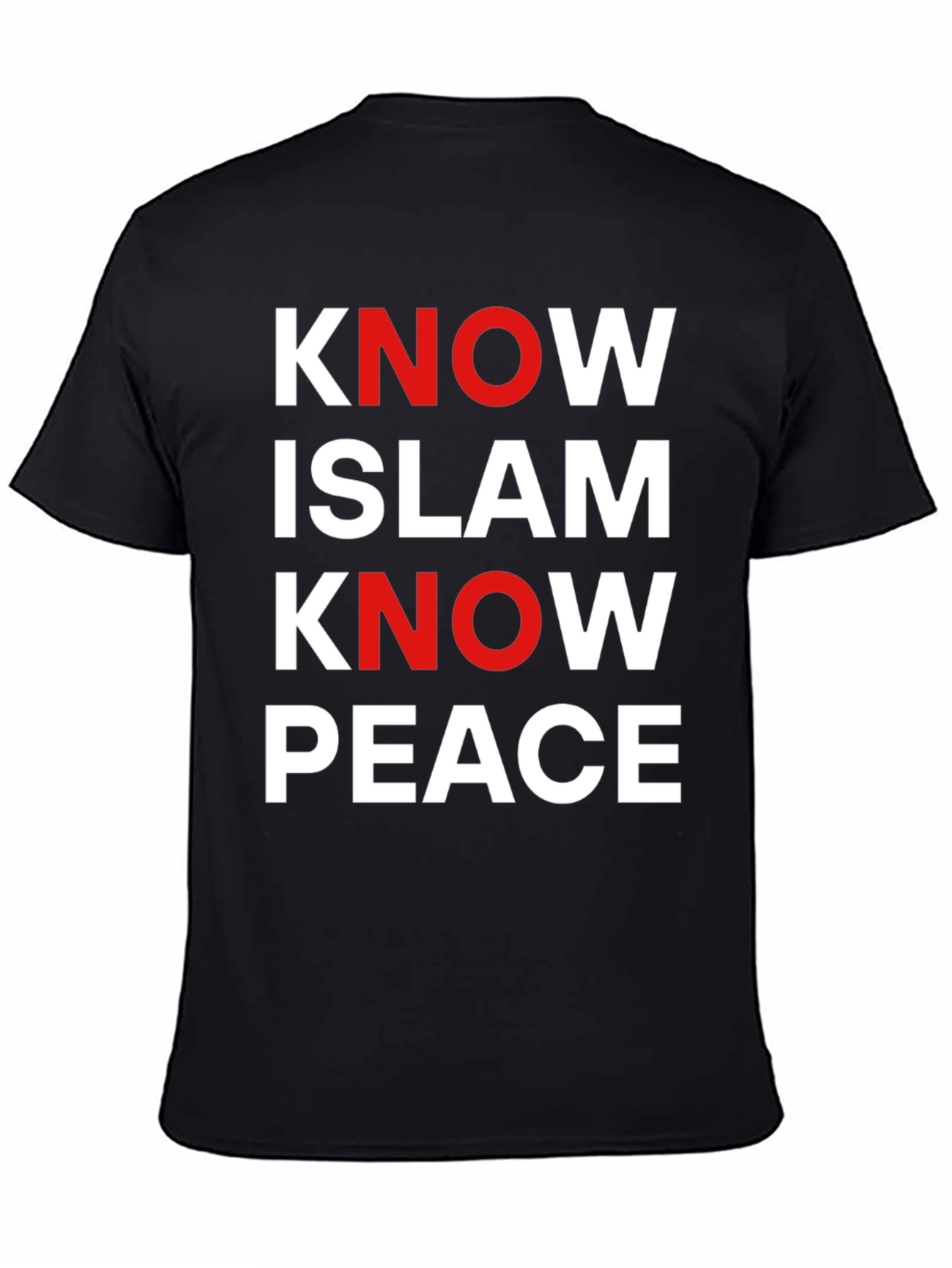 Know Islam Know Peace Graphic Tee - Black