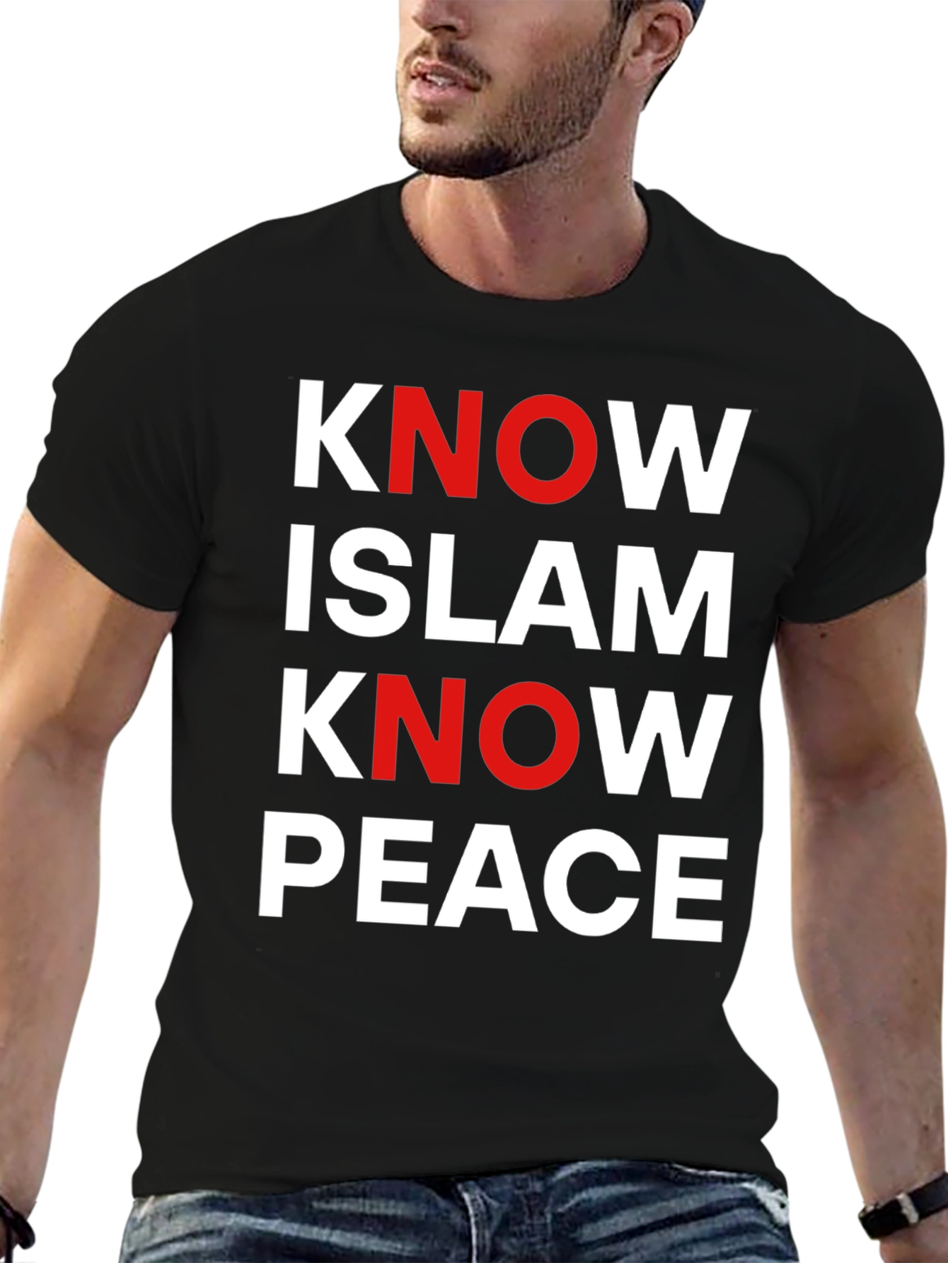 Know Islam Know Peace Graphic Tee - Black