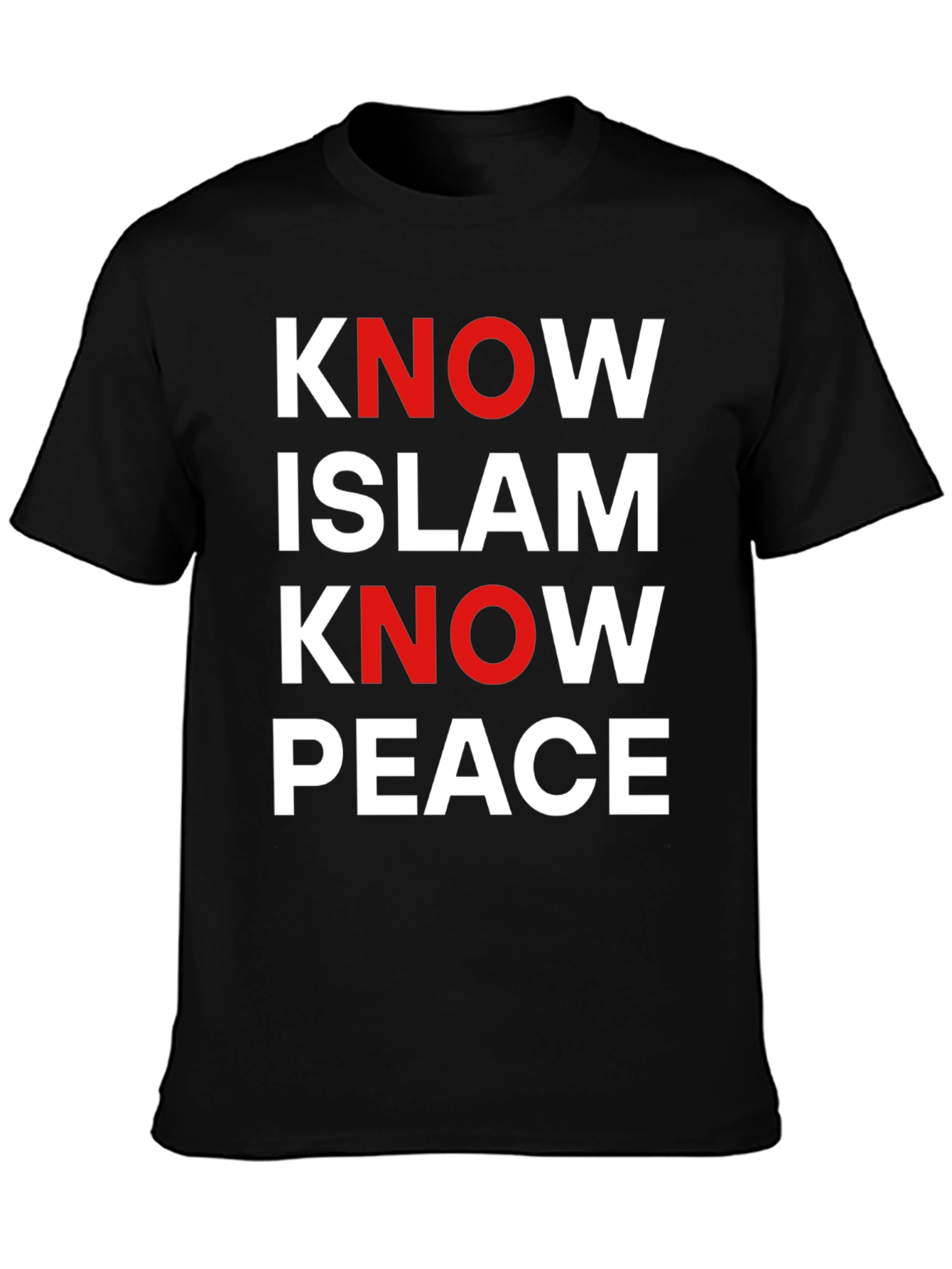 Know Islam Know Peace Graphic Tee - Black