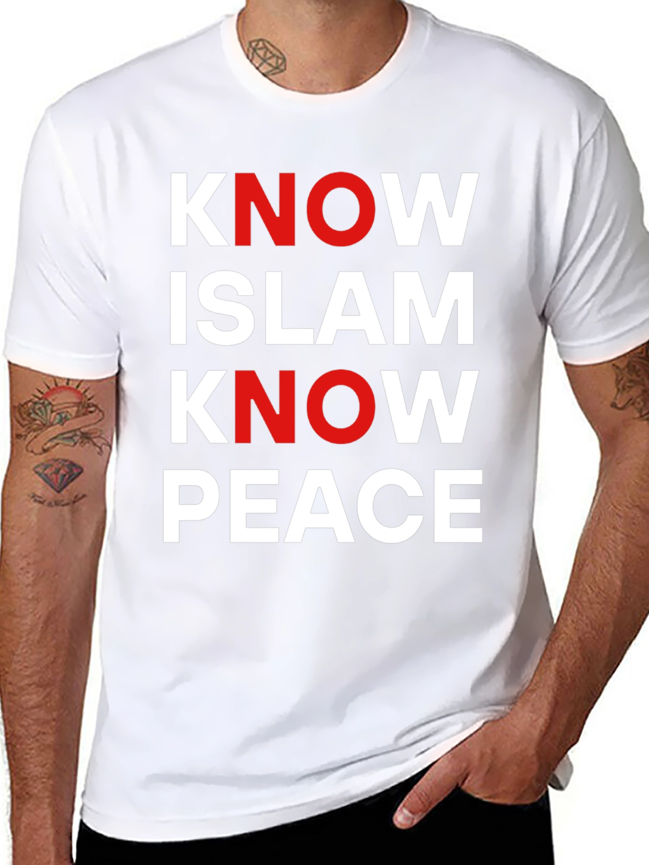 Know Islam Know Peace Graphic Tee - Black
