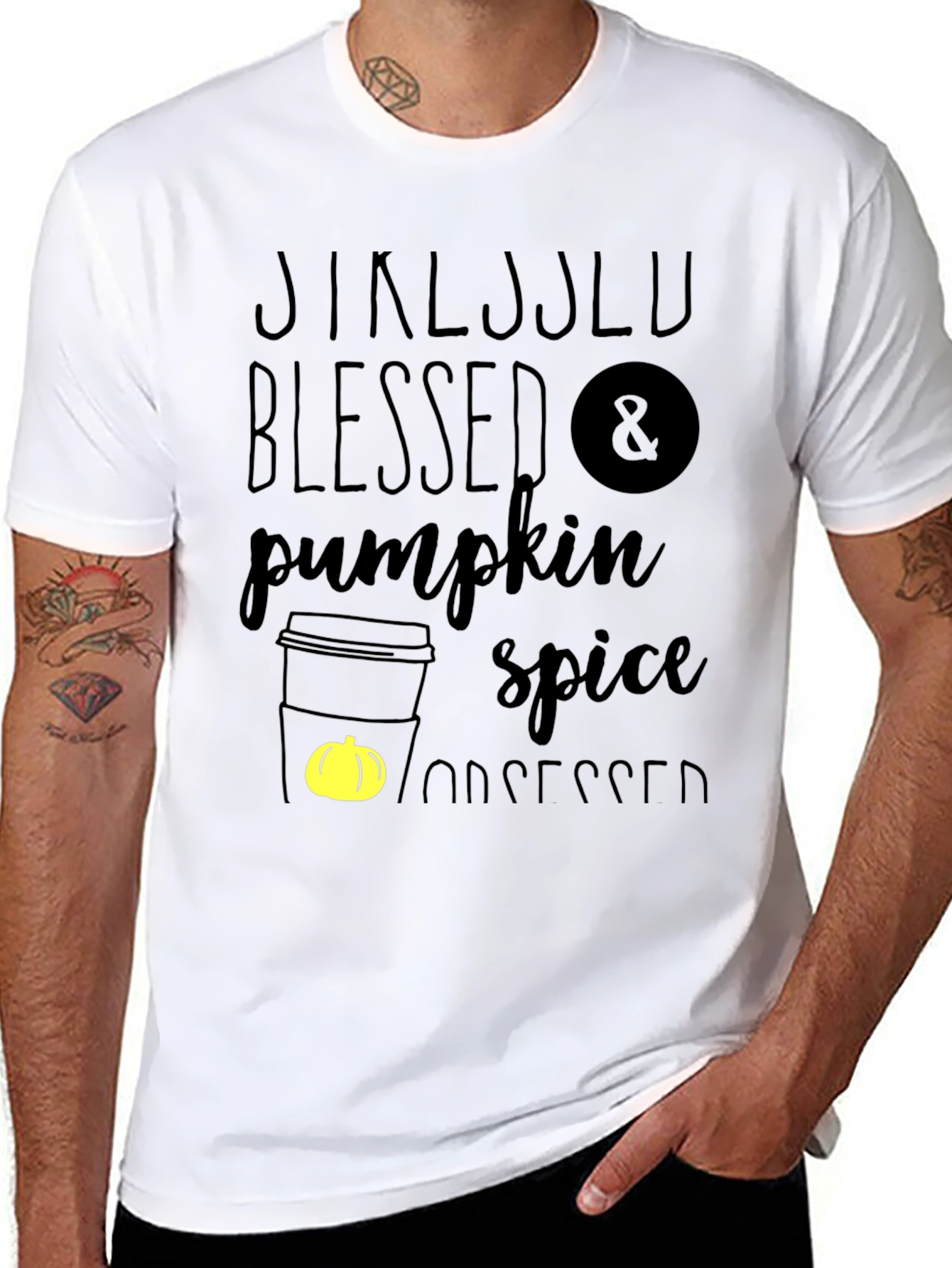 Blessed Pumpkin Spice Obsessed Graphic Tee