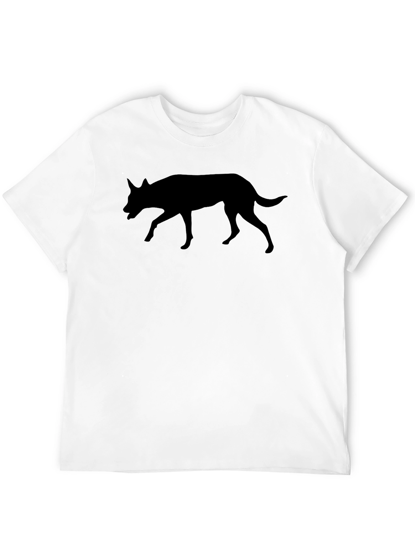 Black Dog Silhouette Graphic Tee - Unisex Casual Shirt