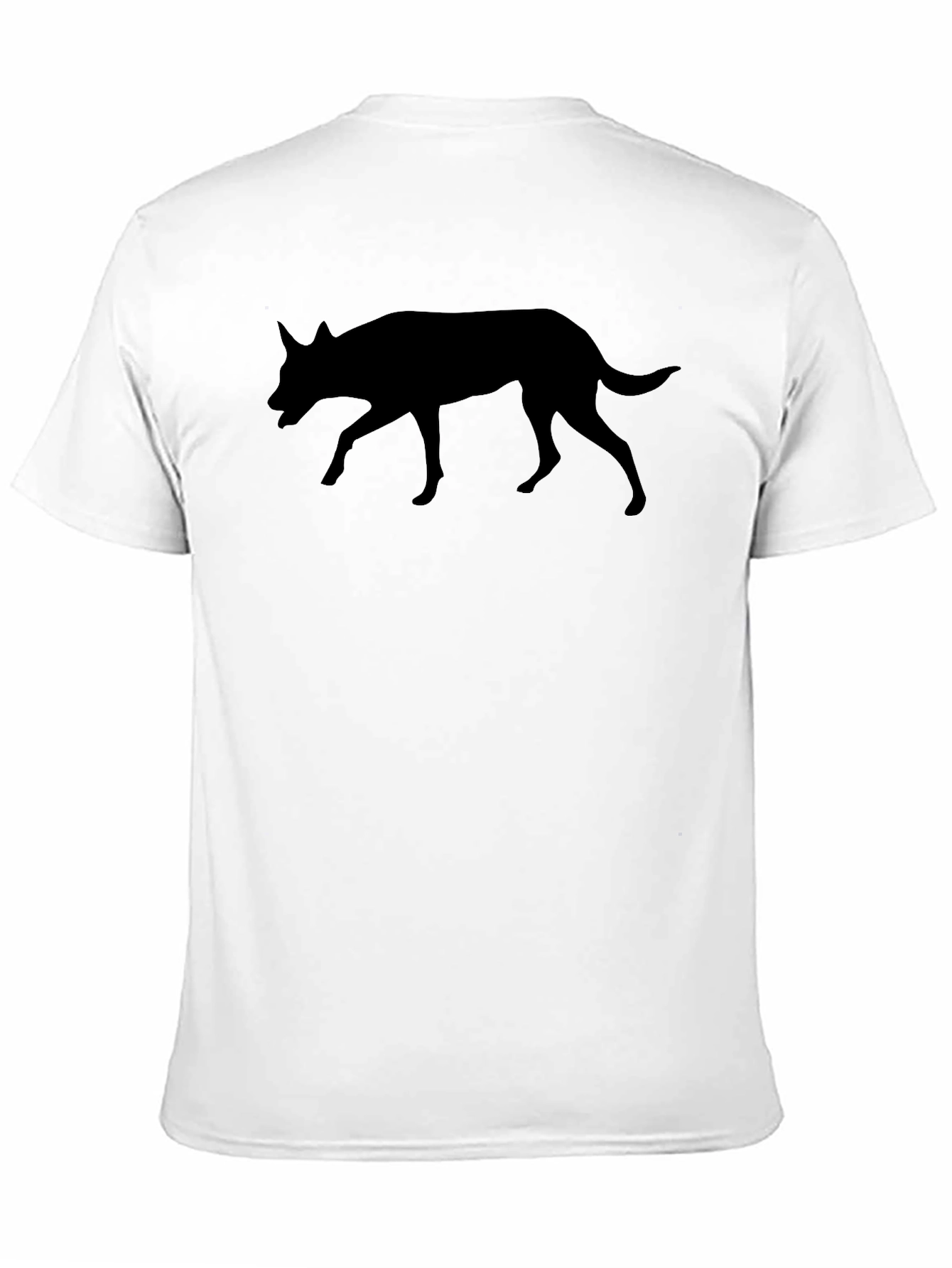 Black Dog Silhouette Graphic Tee - Unisex Casual Shirt